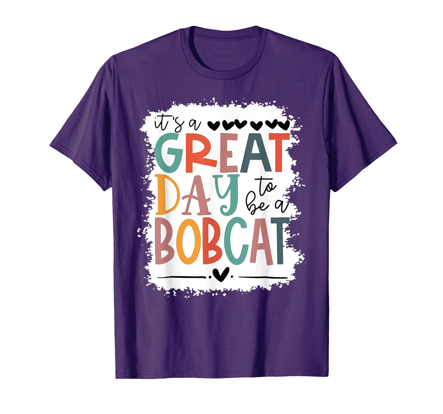 Bobcats School Sports Fan Team Spirit Mascot Gift Bleached T-Shirt
