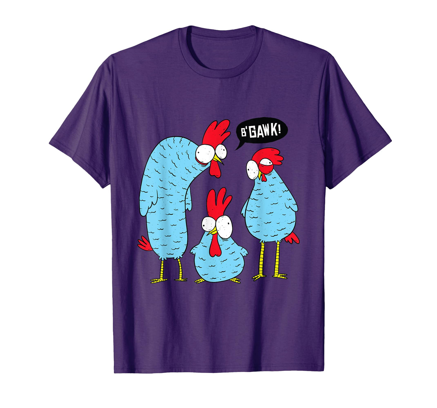 Crazy Funny Chickens - Loves Chickens T-Shirt