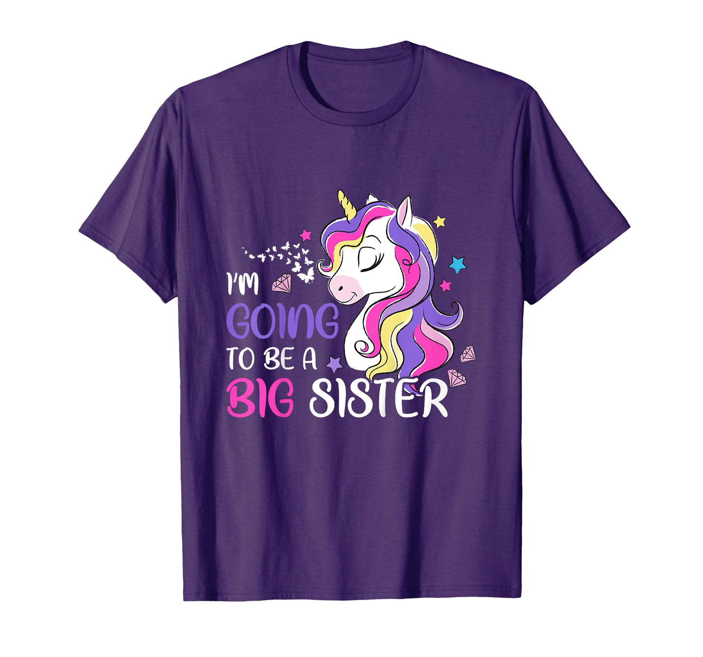 I'm Going To Be A Big Sister Unicorn T-Shirt