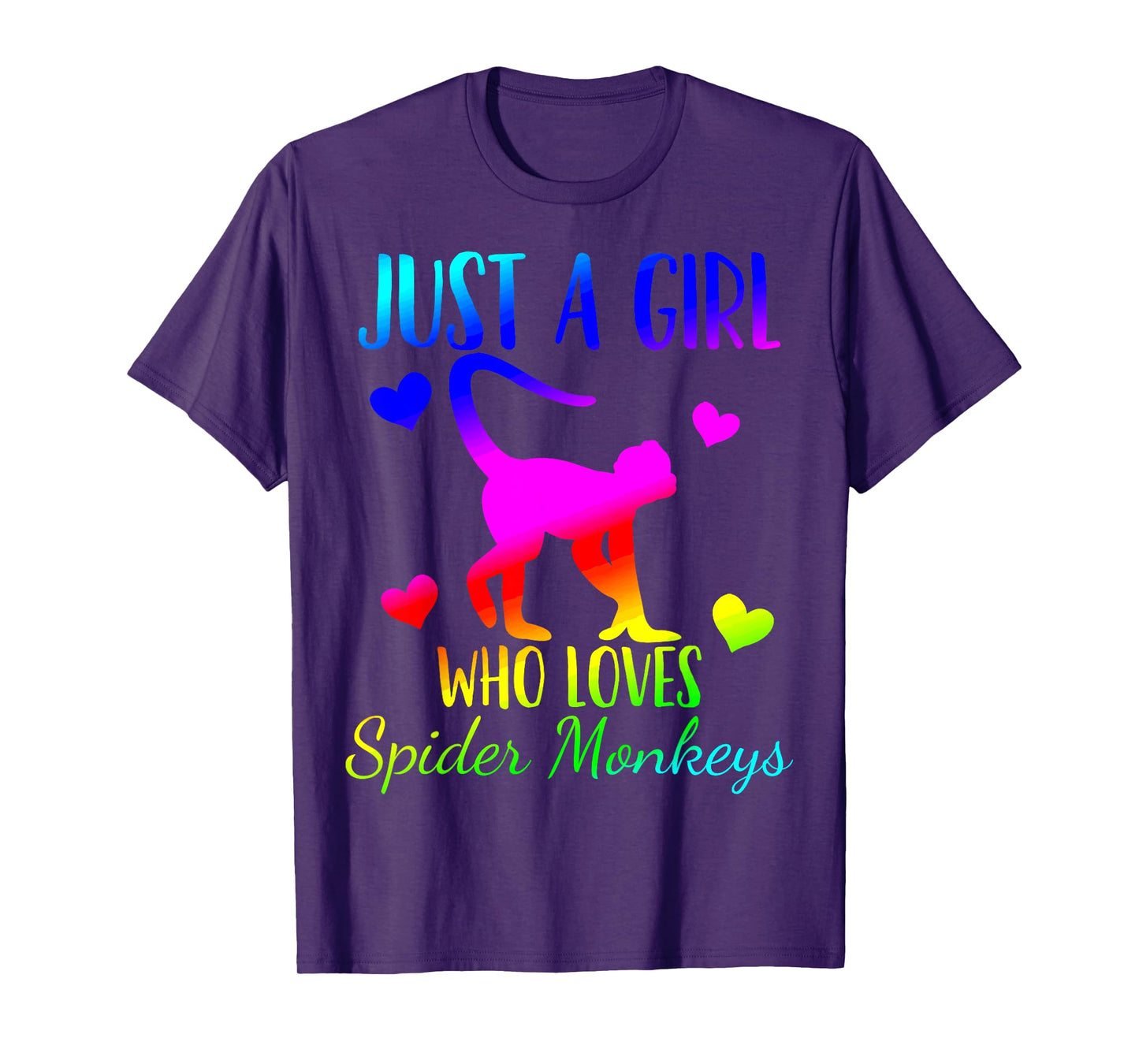 Spider Monkey Just a Girl Who Loves Spider Monkeys T-Shirt