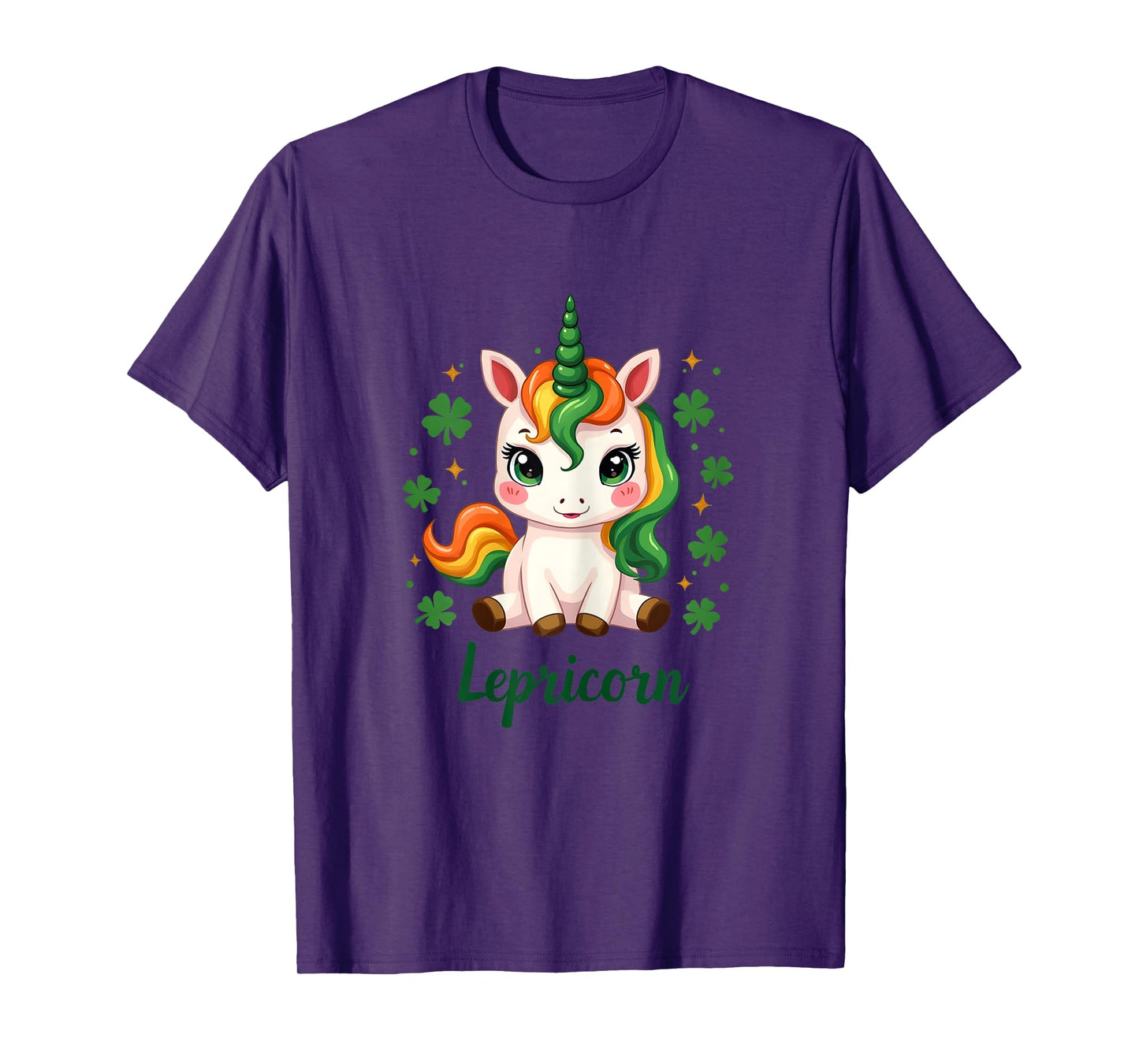 St Patricks Day Unicorn Cute Saint Pattys Girls Lepricorn T-Shirt