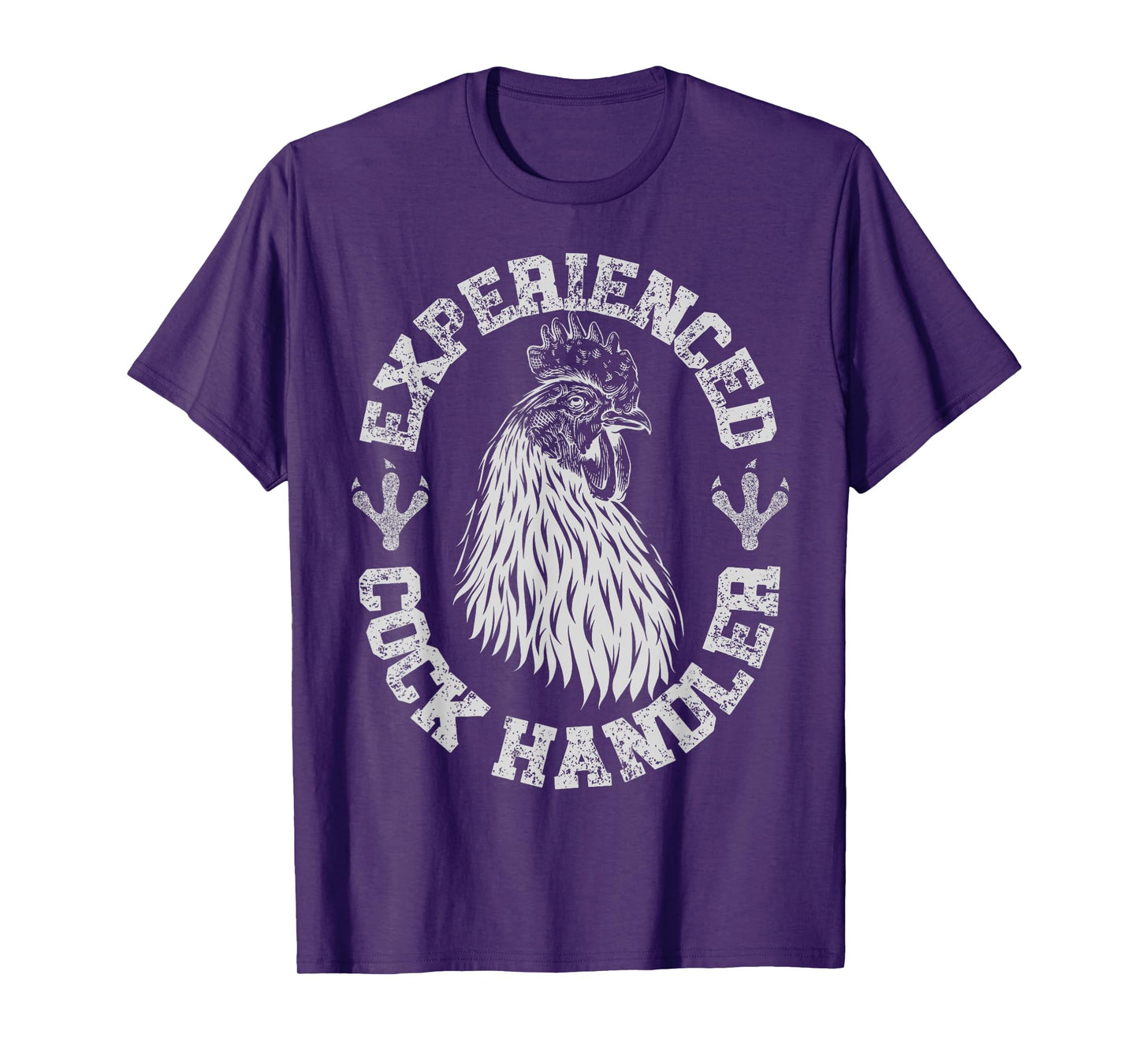 Vintage Experienced Cock Handler Funny Chicken Farmer Humor T-Shirt