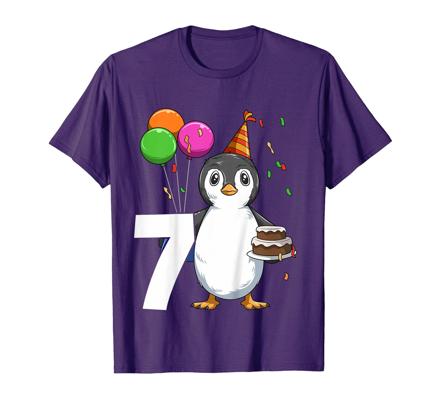 Penguin Birthday 7 Penguin 7th Birthday Outfit Penguin Party T-Shirt