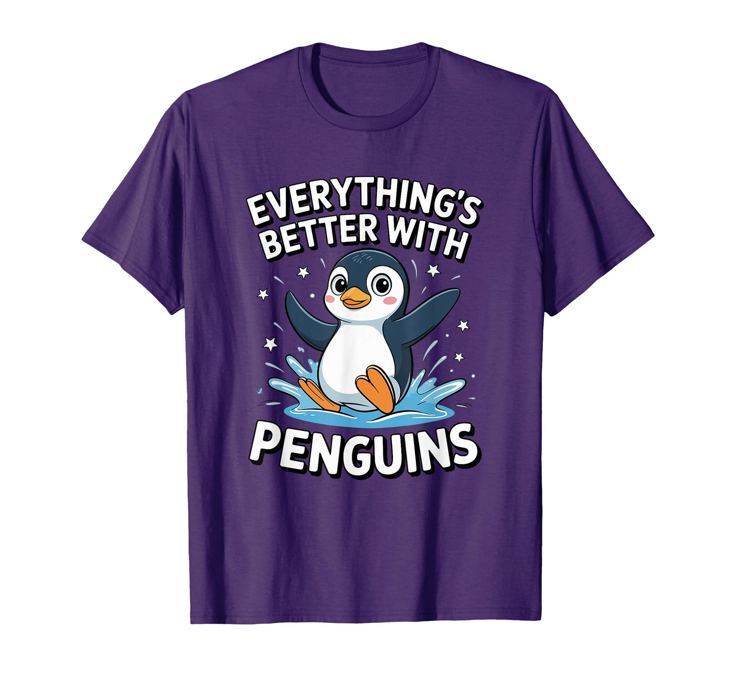 Cute Penguin Lover Adults or Kids Boys Girls Penguins T-Shirt