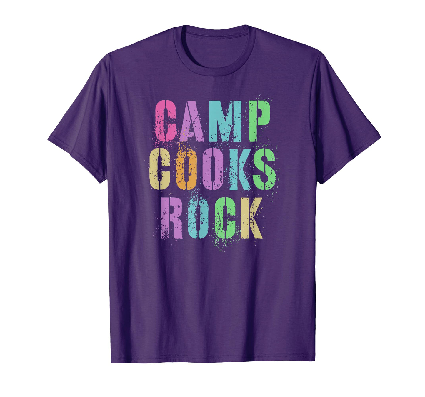 CAMP COOKS ROCKS Funny Campground Chef Crew Campsite Kitchen T-Shirt