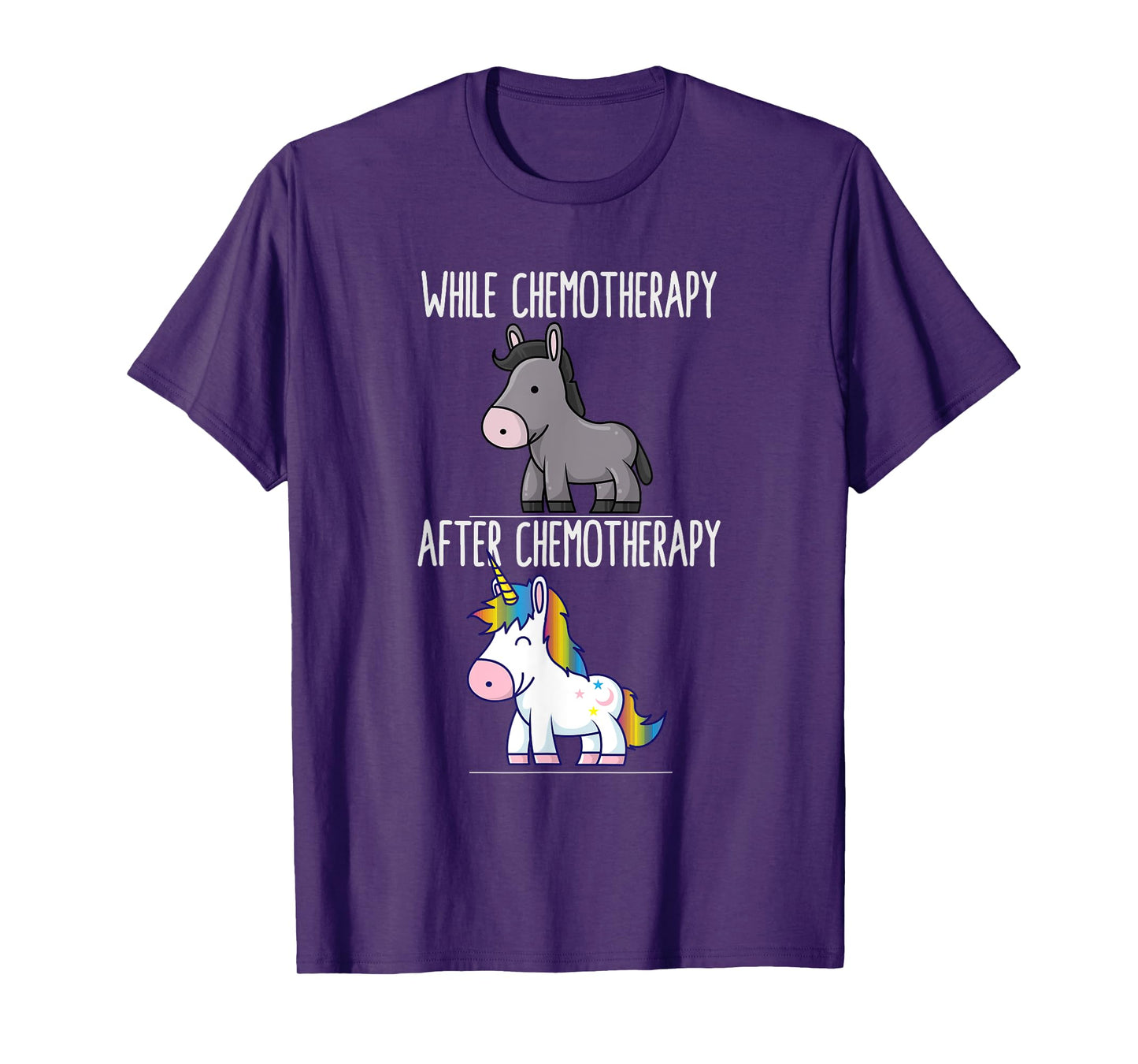 Battle Cancer Survivor Chemotherapy Unicorn Chemo Warrior T-Shirt