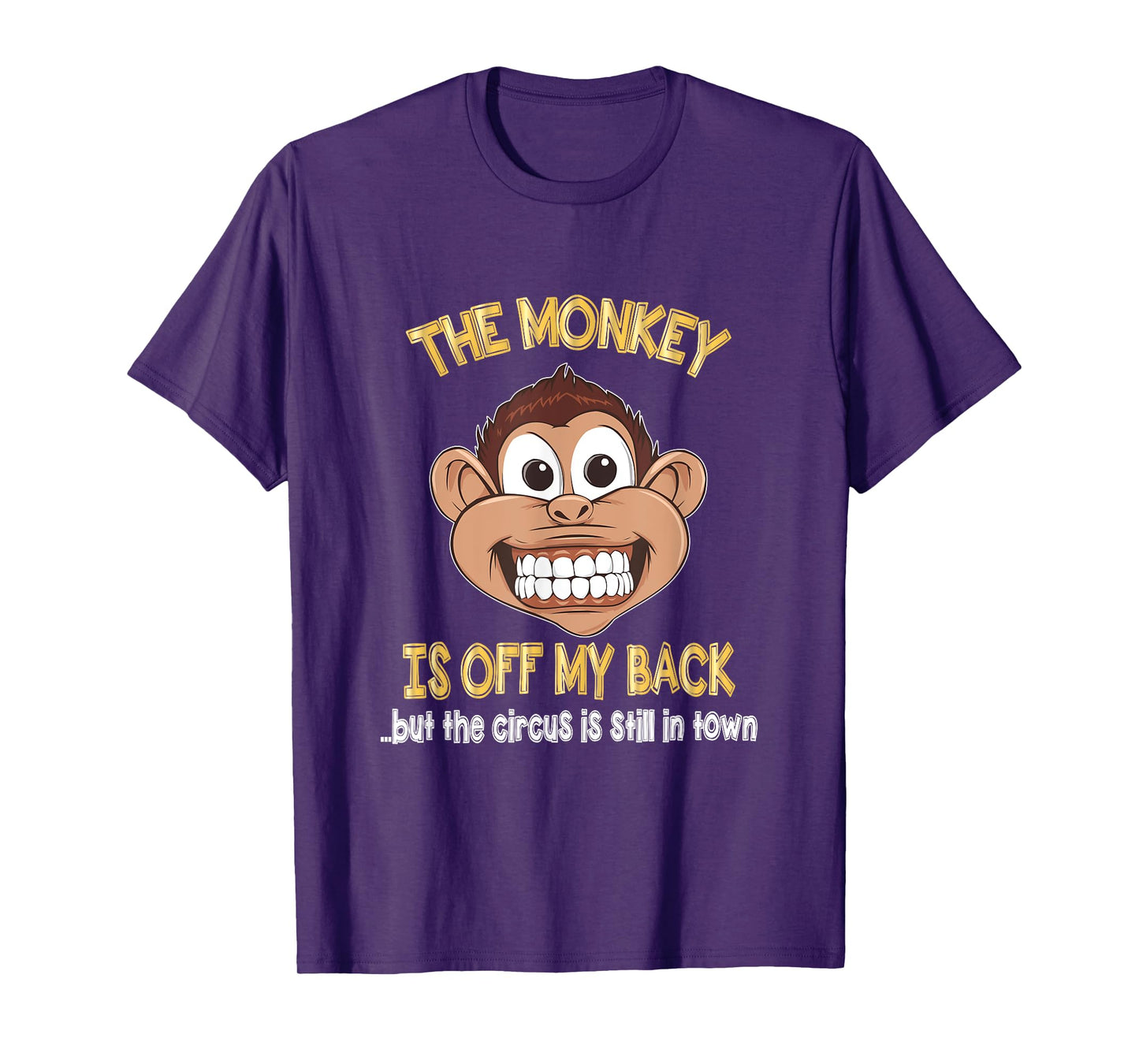 AA Recovery T-Shirt The Monkey Is Off My Back T-Shirt