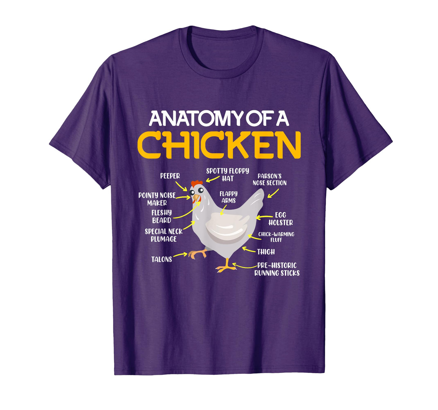Anatomy of a Chicken Farmers Chicken Coop T-Shirt