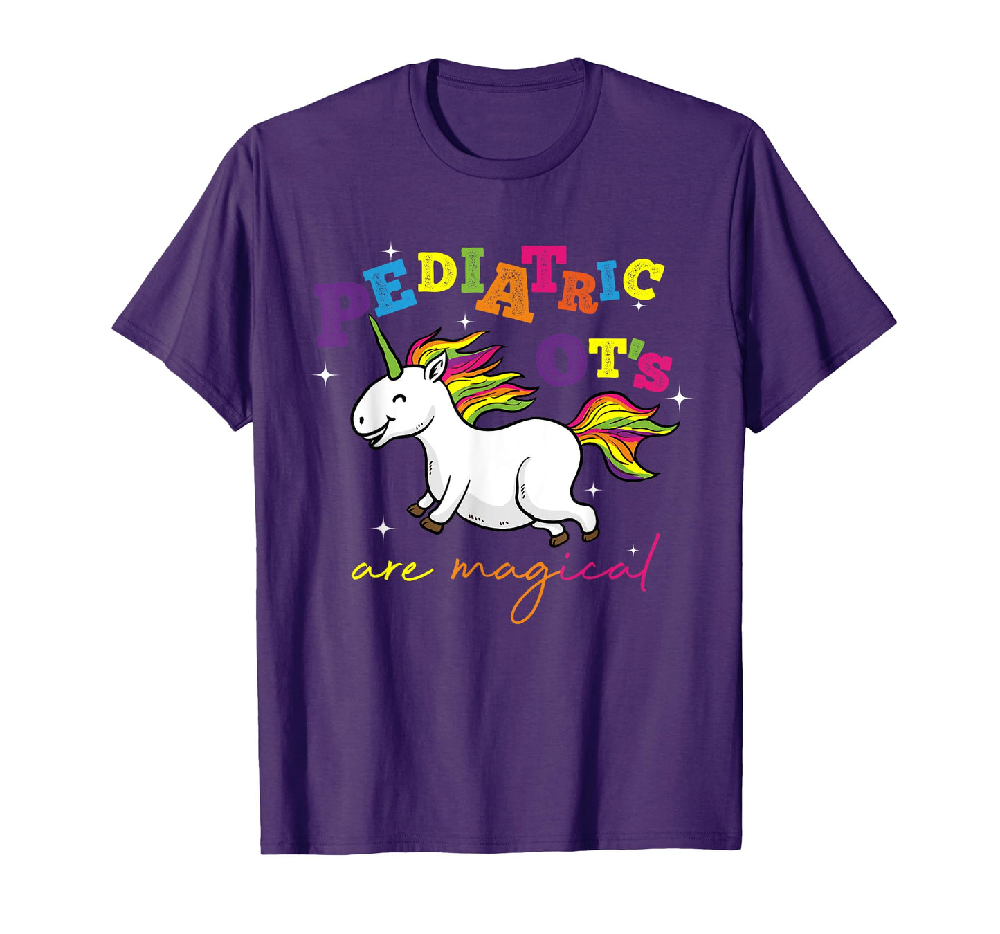 Cute Rainbow Unicorn Pediatric OT Occupational Therapy Gift T-Shirt