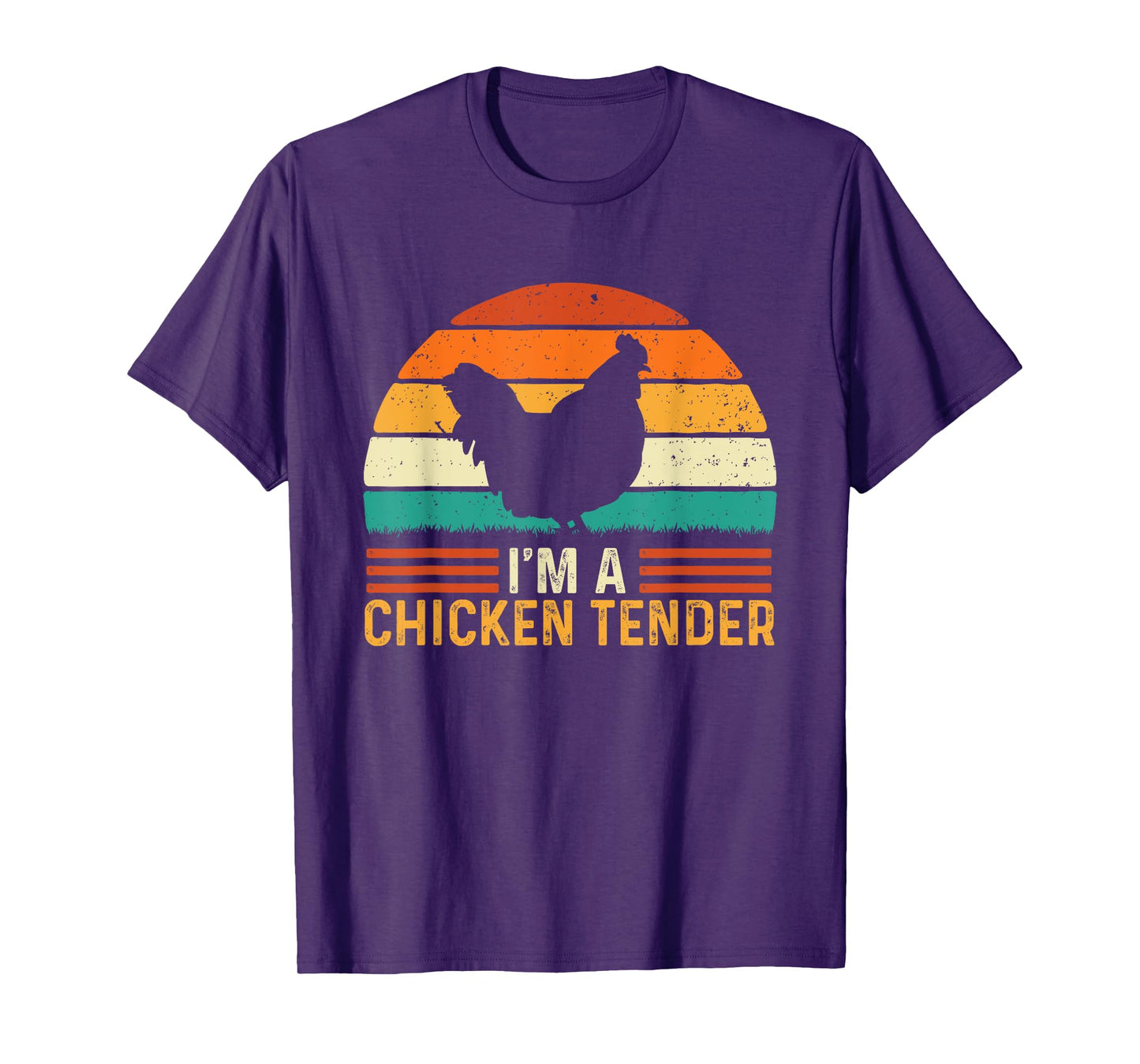 I'm A Chicken Tender - Retro Vintage Farmer Rancher Chickens T-Shirt