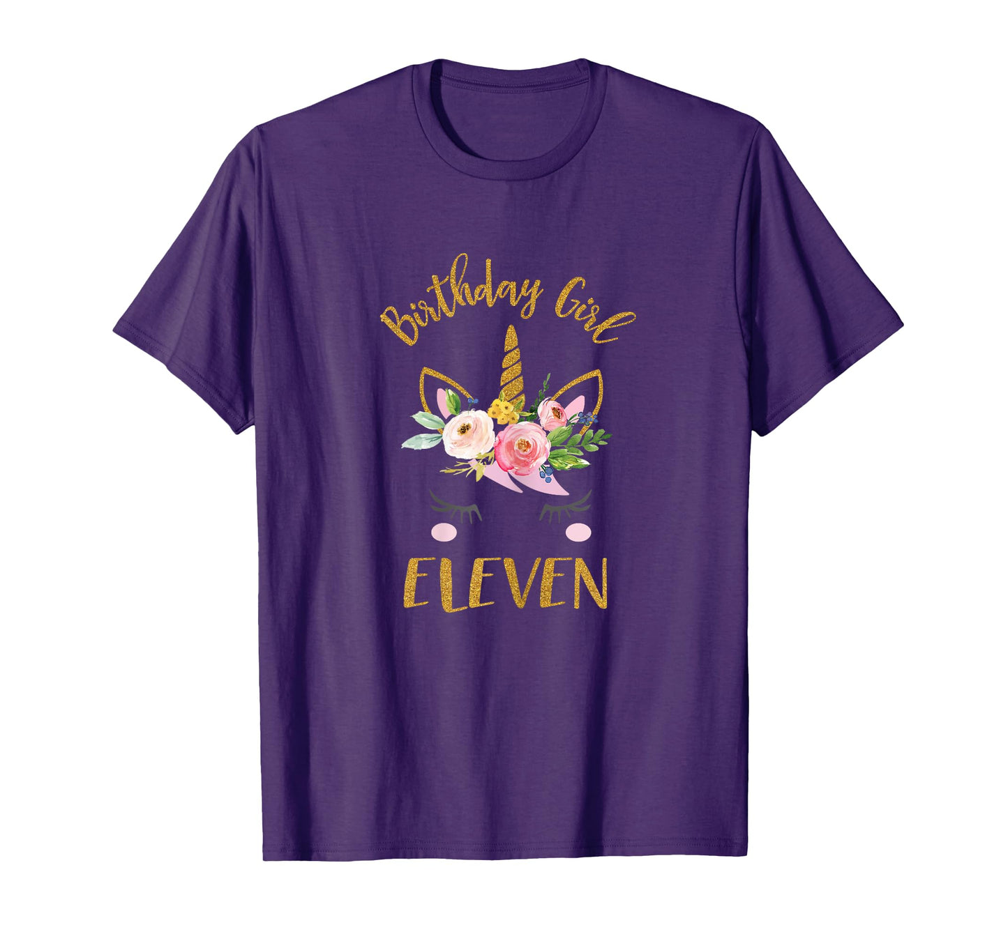Unicorn 11 Year Old Birthday Shirt, 11 Birthday Girl Shirt