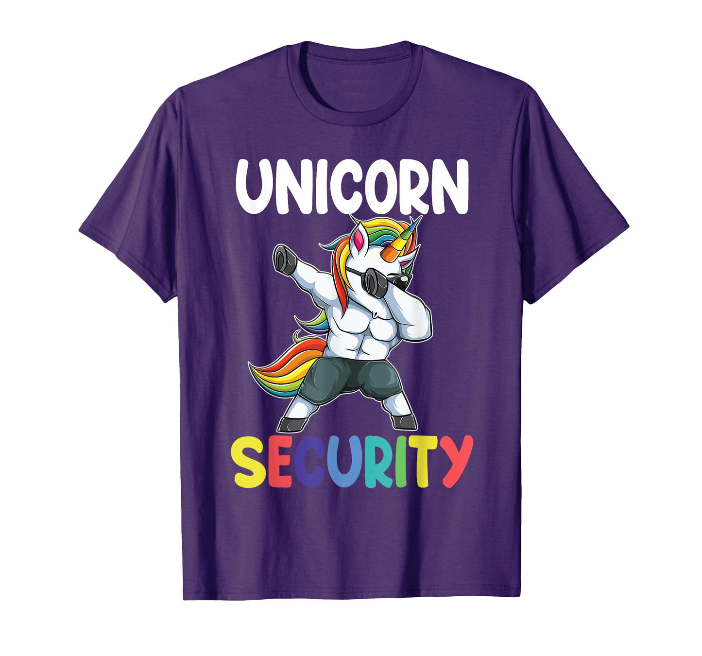 Unicorn Security Dad Mom Daughter Adult unicorn costume gift T-Shirt