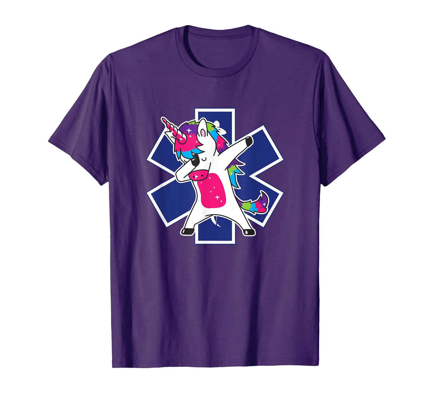 Dabbing Unicorn EMS EMT Nurse Medic Doctor Funny T-Shirt T-Shirt