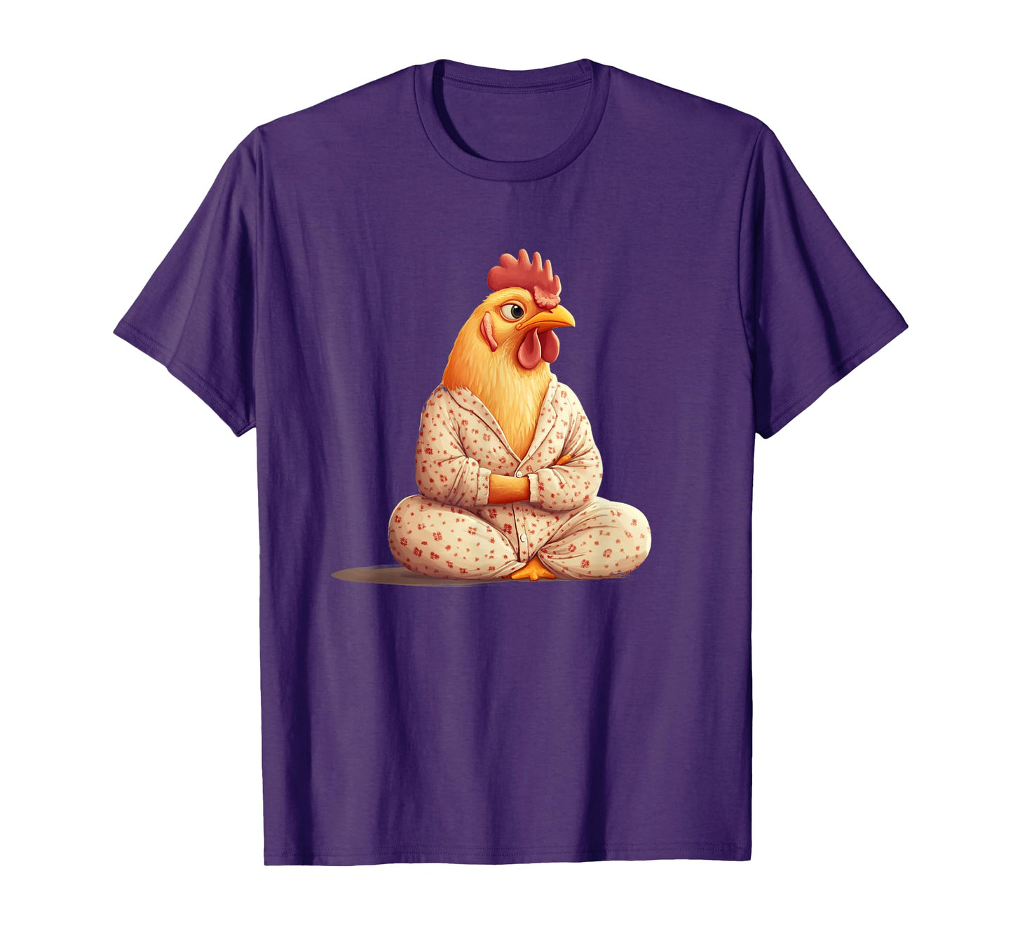 Hilarious Chicken Dressed in Pajamas for Good Sleep T-Shirt