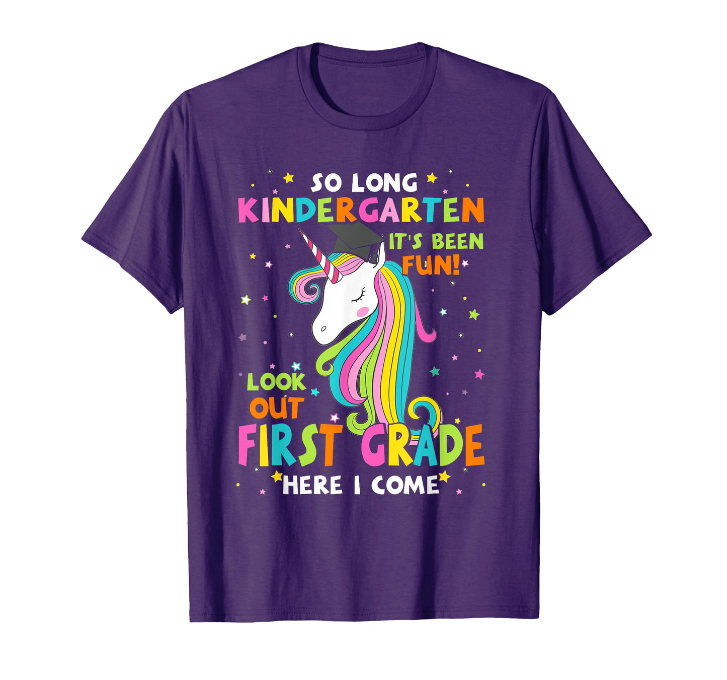 So Long Kindergarten 1st Grade Here I Come Graduation Girls T-Shirt