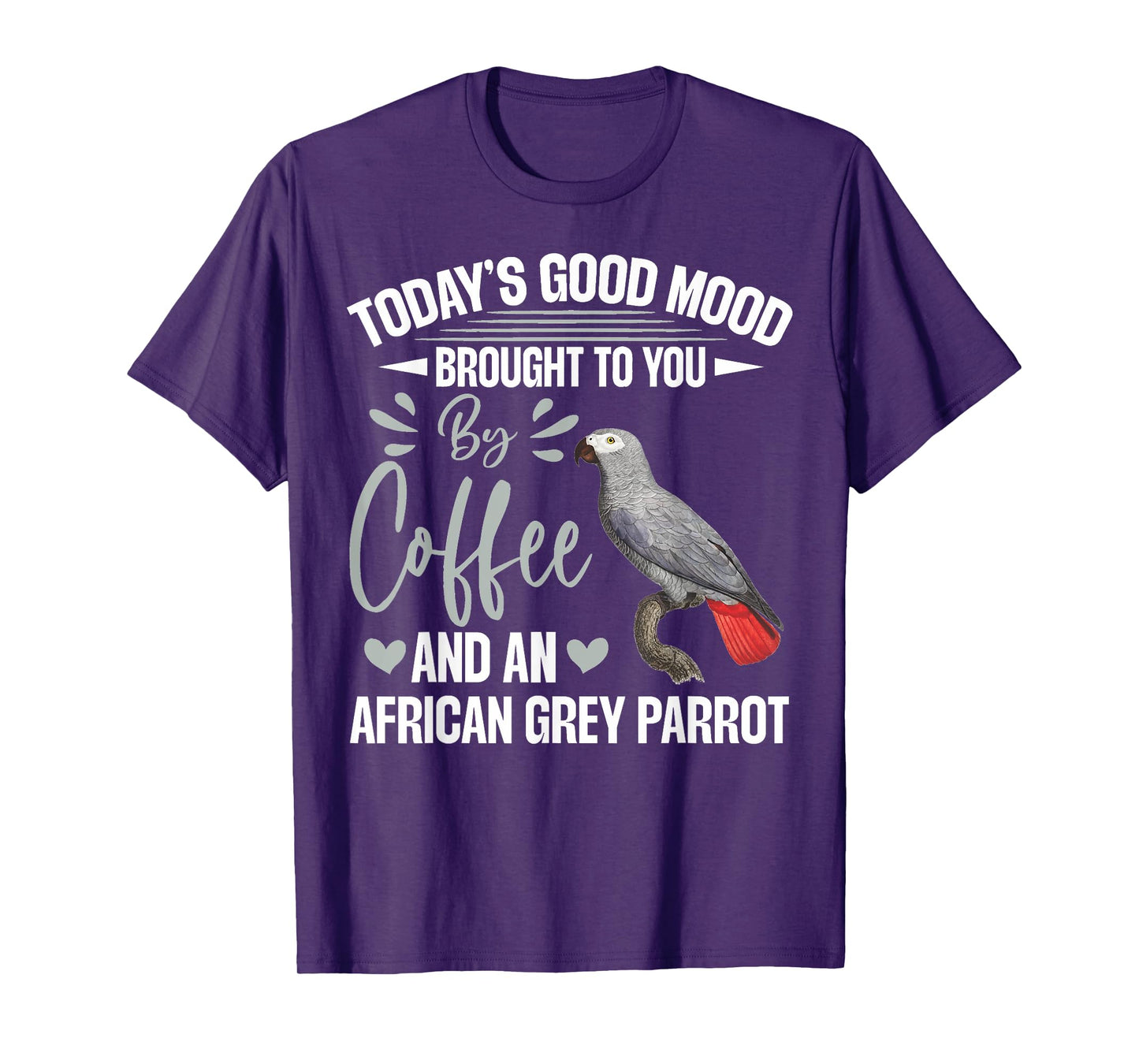Parrot African Grey Clothing Black African Grey Parrot Themed Men's T-Shirt