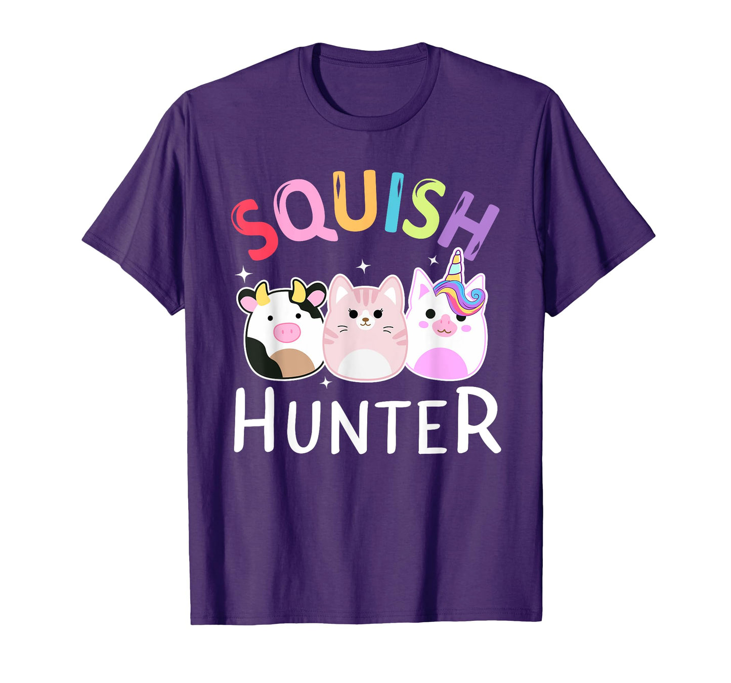 Squish hunter Mallow Soft Toy animals cat cow unicorn T-Shirt