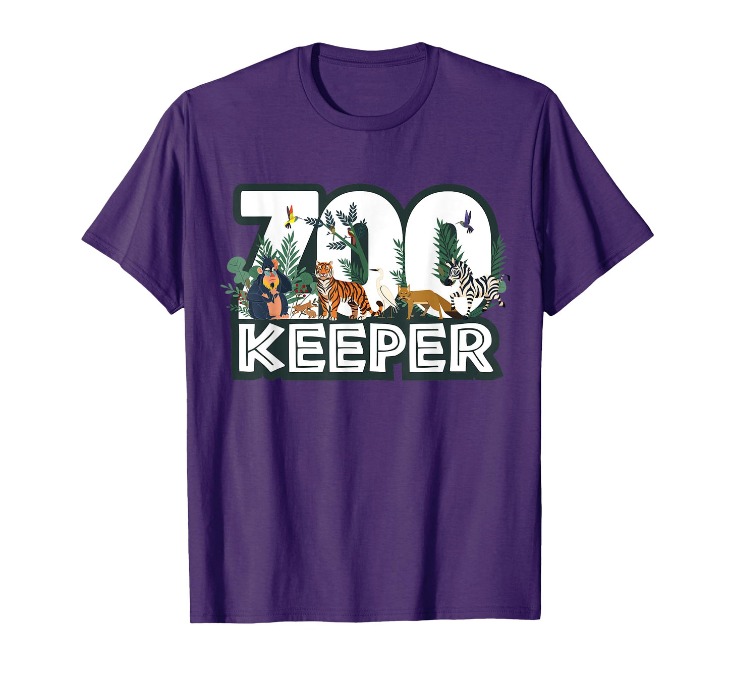 Zookeeper Wild woods jungle Tropical Forest Animals Theme T-Shirt