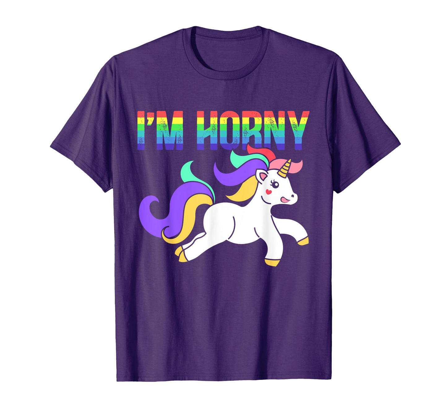 Ich bin geil Cheeky Adult Humour Rainbow Myth T-Shirt