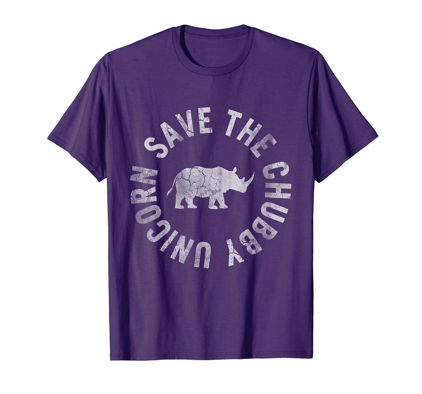 Save The Chubby Unicorn Rhino Rhinoceros Funny Humor T-Shirt
