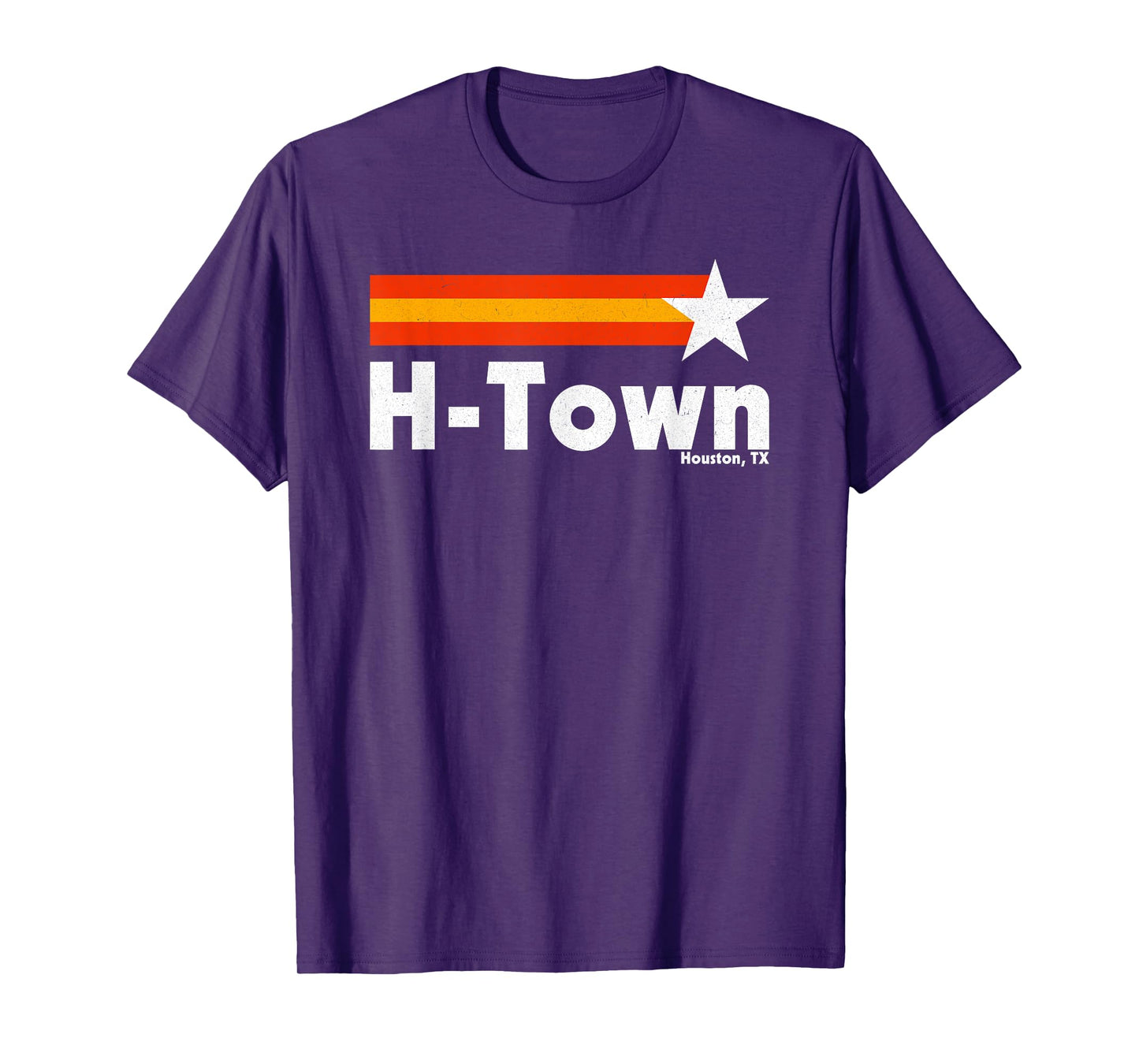 Vintage Distressed H-Town Houston Texas Strong Retro Houston T-Shirt
