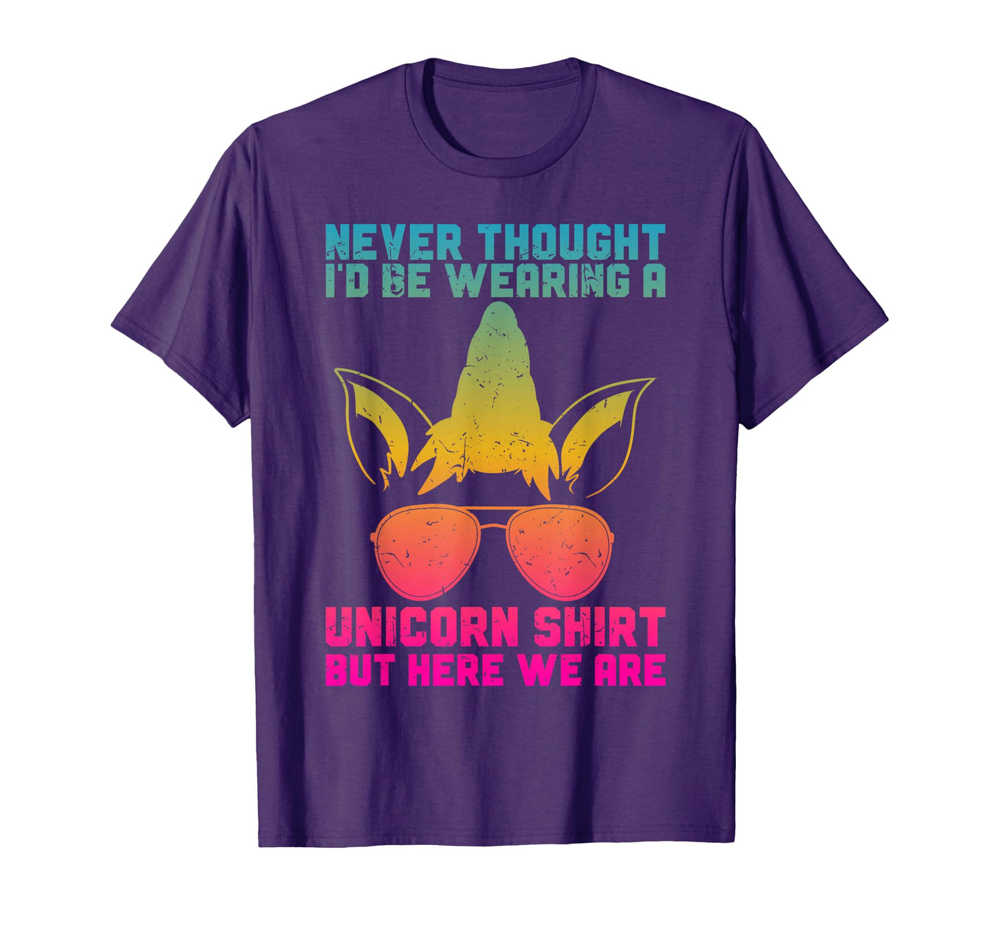 Fathers Day I Wear A Unicorn Shirt Dadacorn Funny T-Shirt