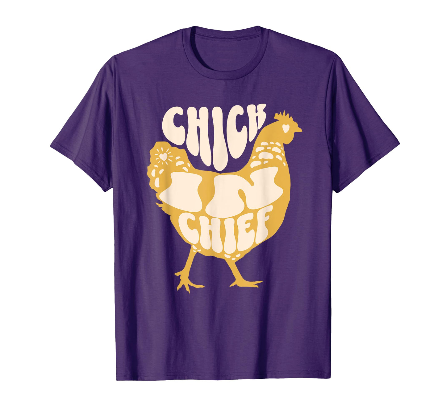 Chick In Chief Funny Chicken Retro T-Shirt