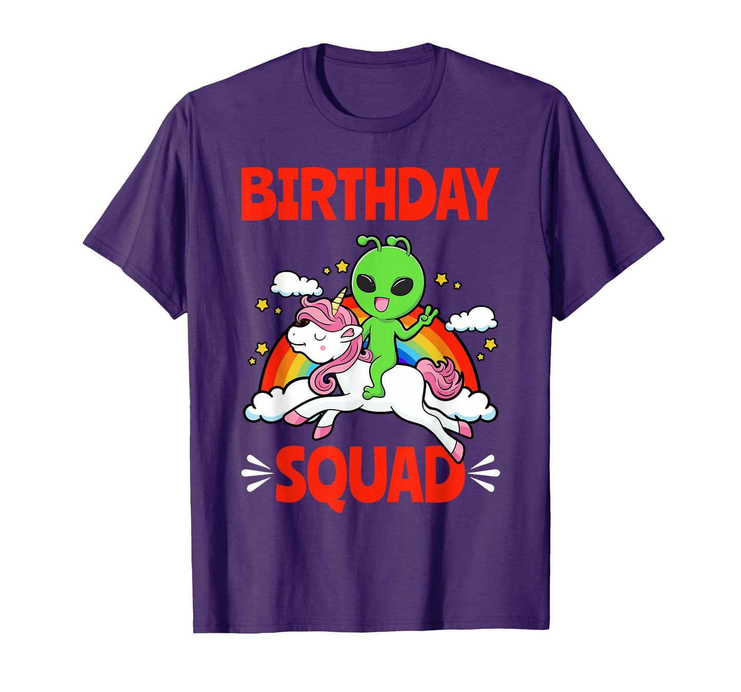 Birthday Alien Rainbow Unicorn Exobiology Astrobiology T-Shirt
