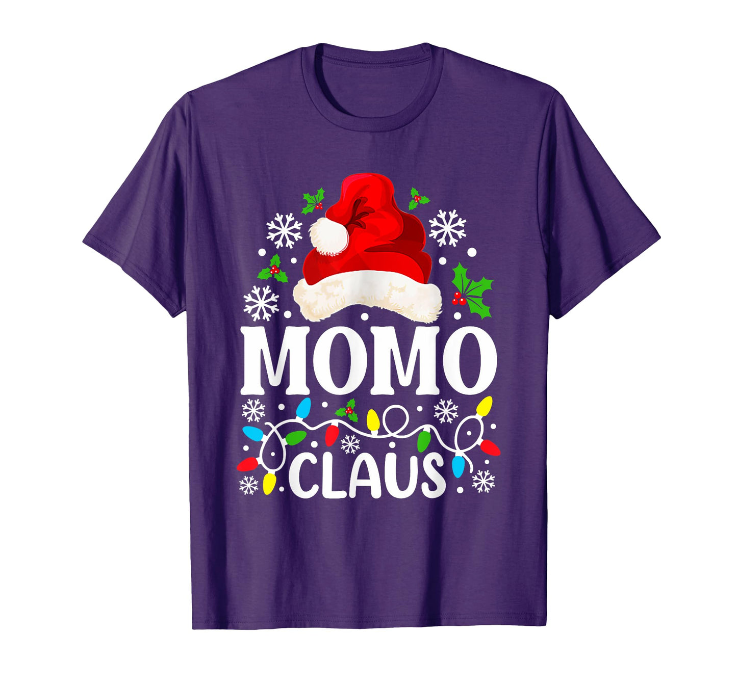 Momo Claus Funny Christmas Family Matching Grandma T-Shirt