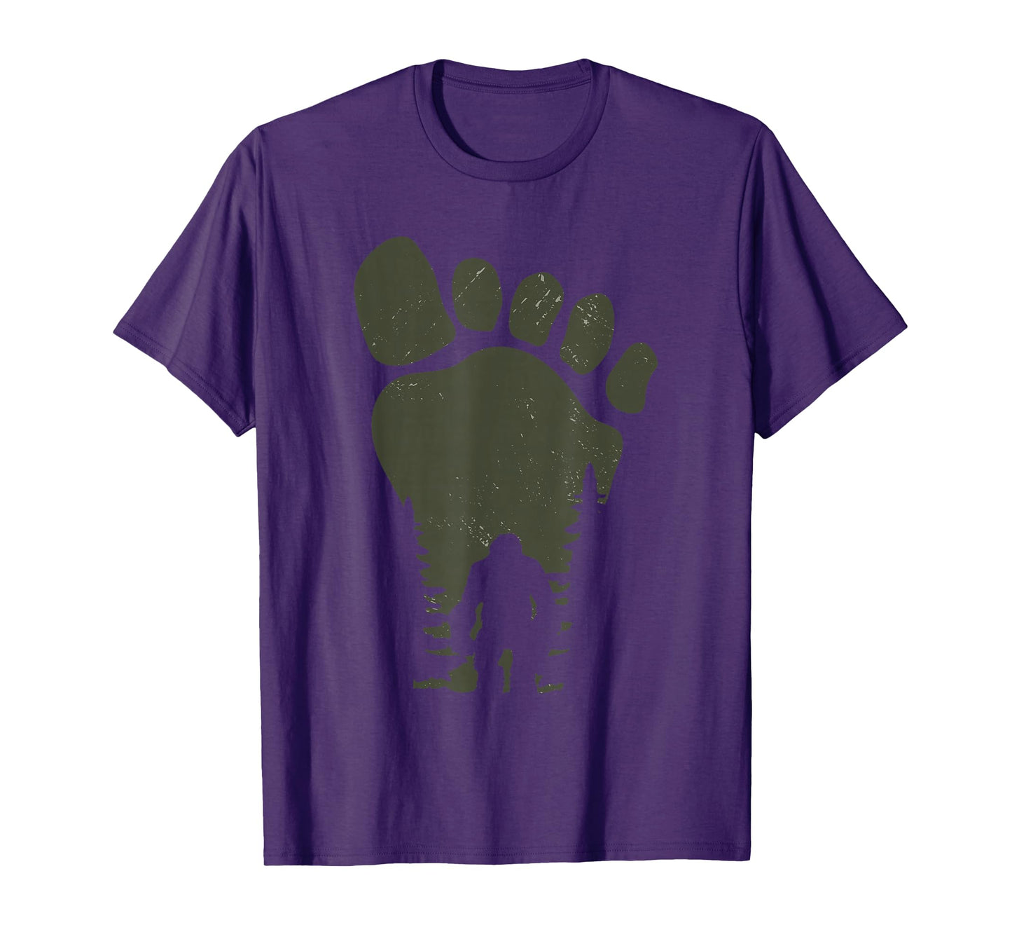 Sasquatch Or Bigfoot In The Forest Footprint T-Shirt