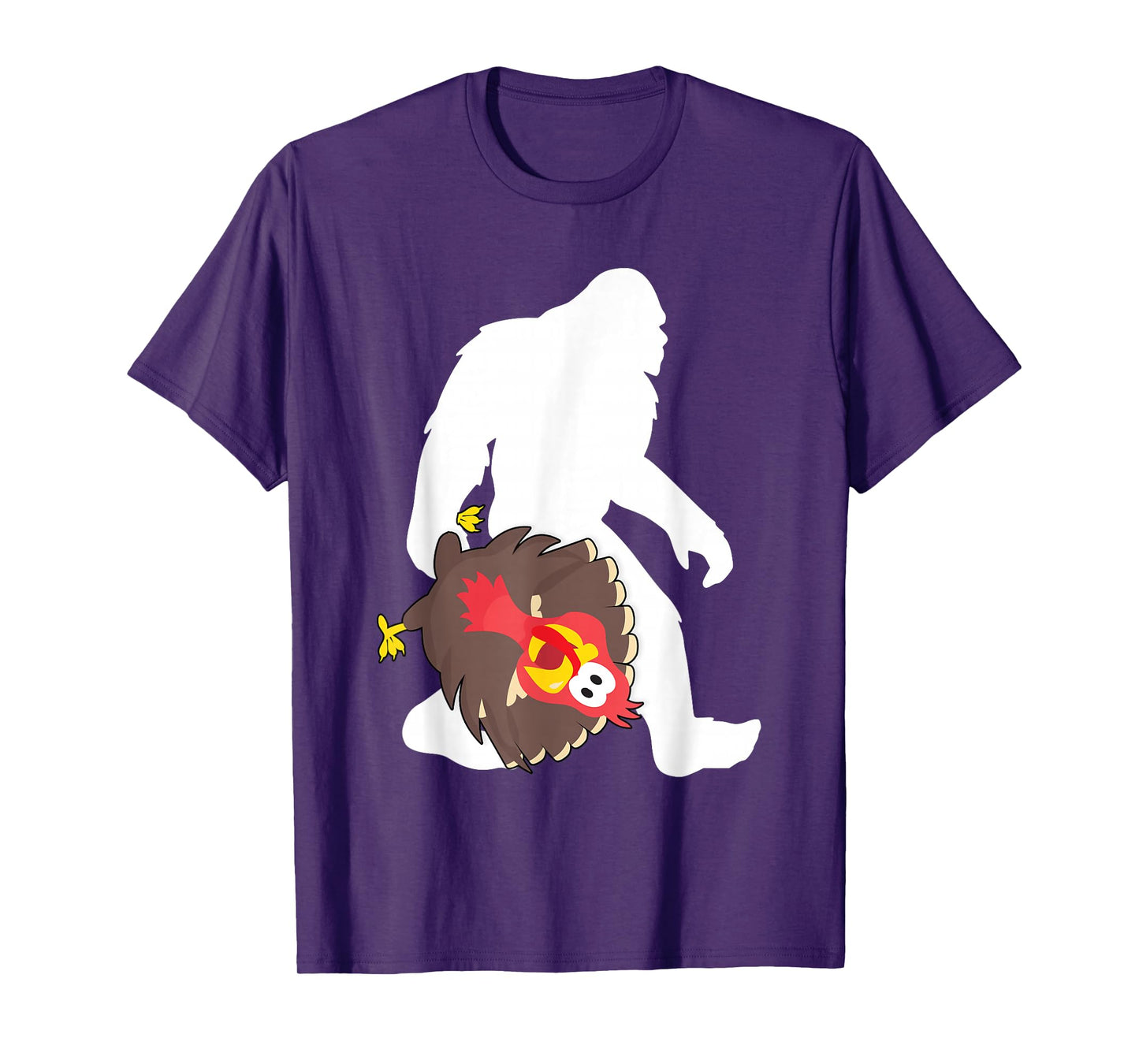 Bigfoot Funny Thanksgiving Turkey Sasquatch T-Shirt