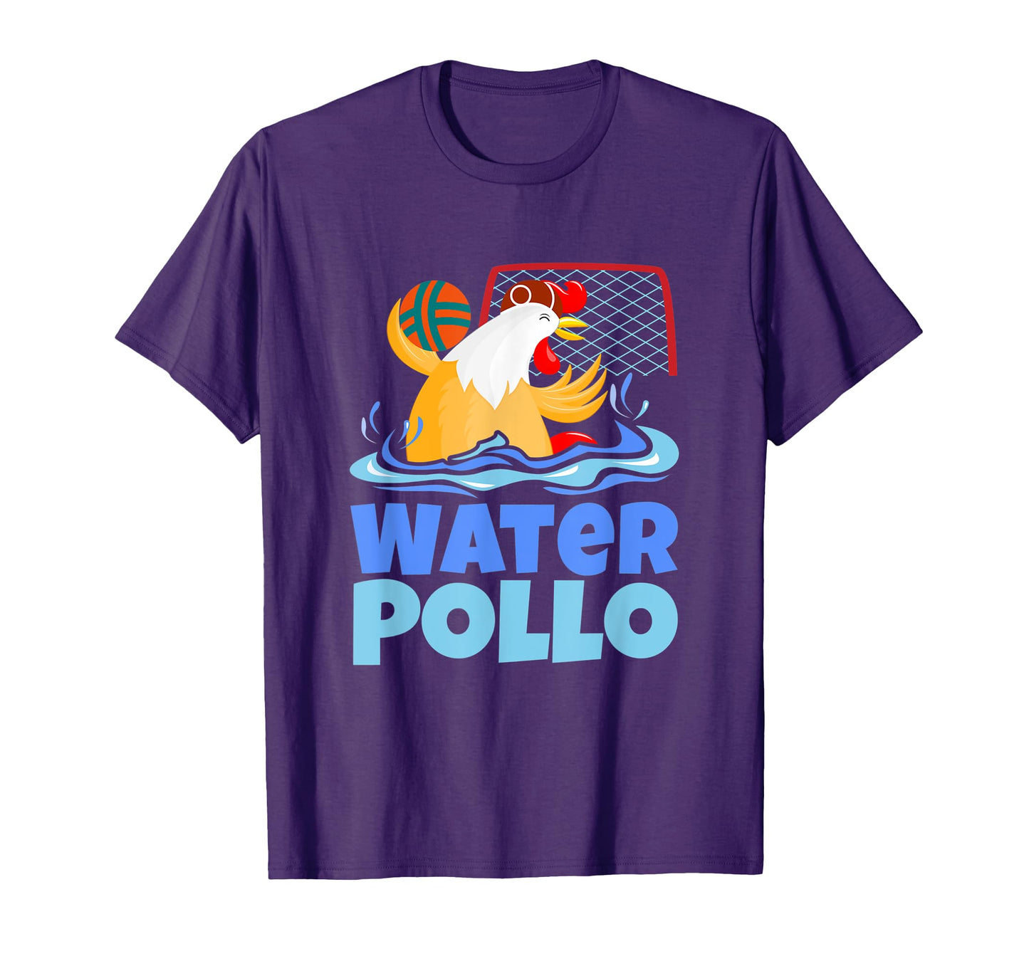 Funny Water Polo Humor, Water Pollo Chicken Pun T-Shirt