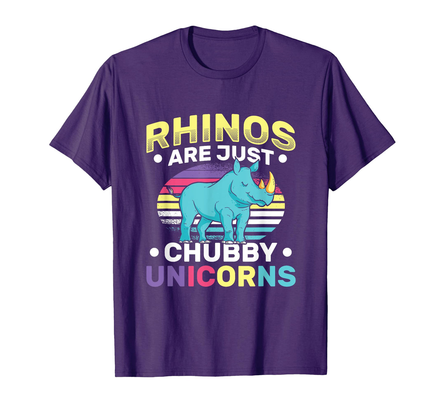 Funny Rhinos Are Just Chubby Unicorn Joke T-Shirt