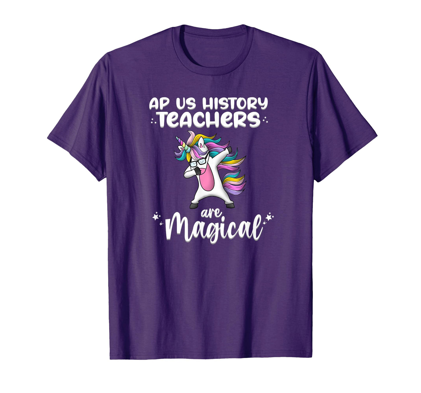 Unicorn Girl AP US History Teacher Gift Love Awesome Funny T-Shirt