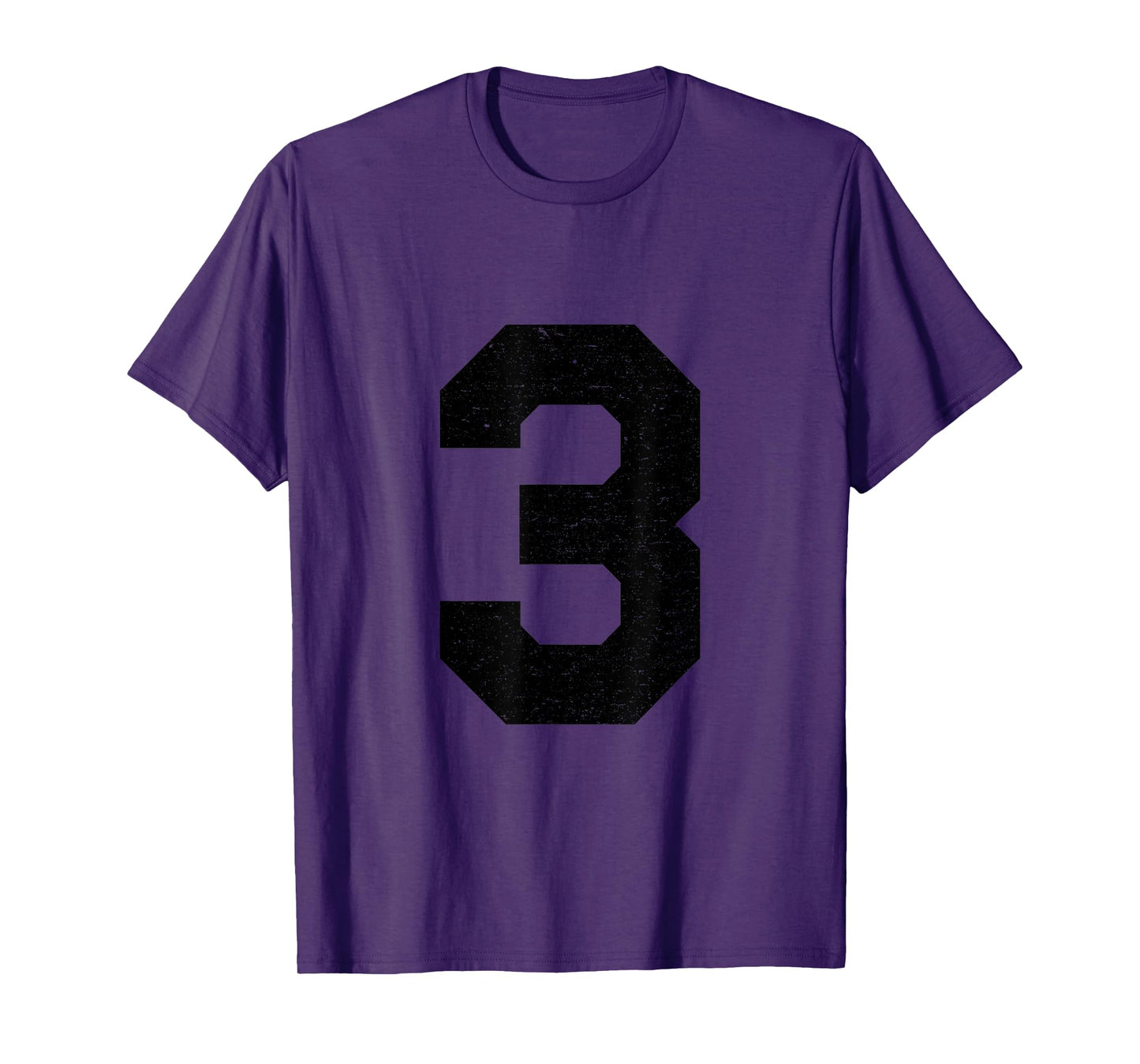 #3 Jersey Uniform Varsity Sports Number, 3rd Place T-Shirt