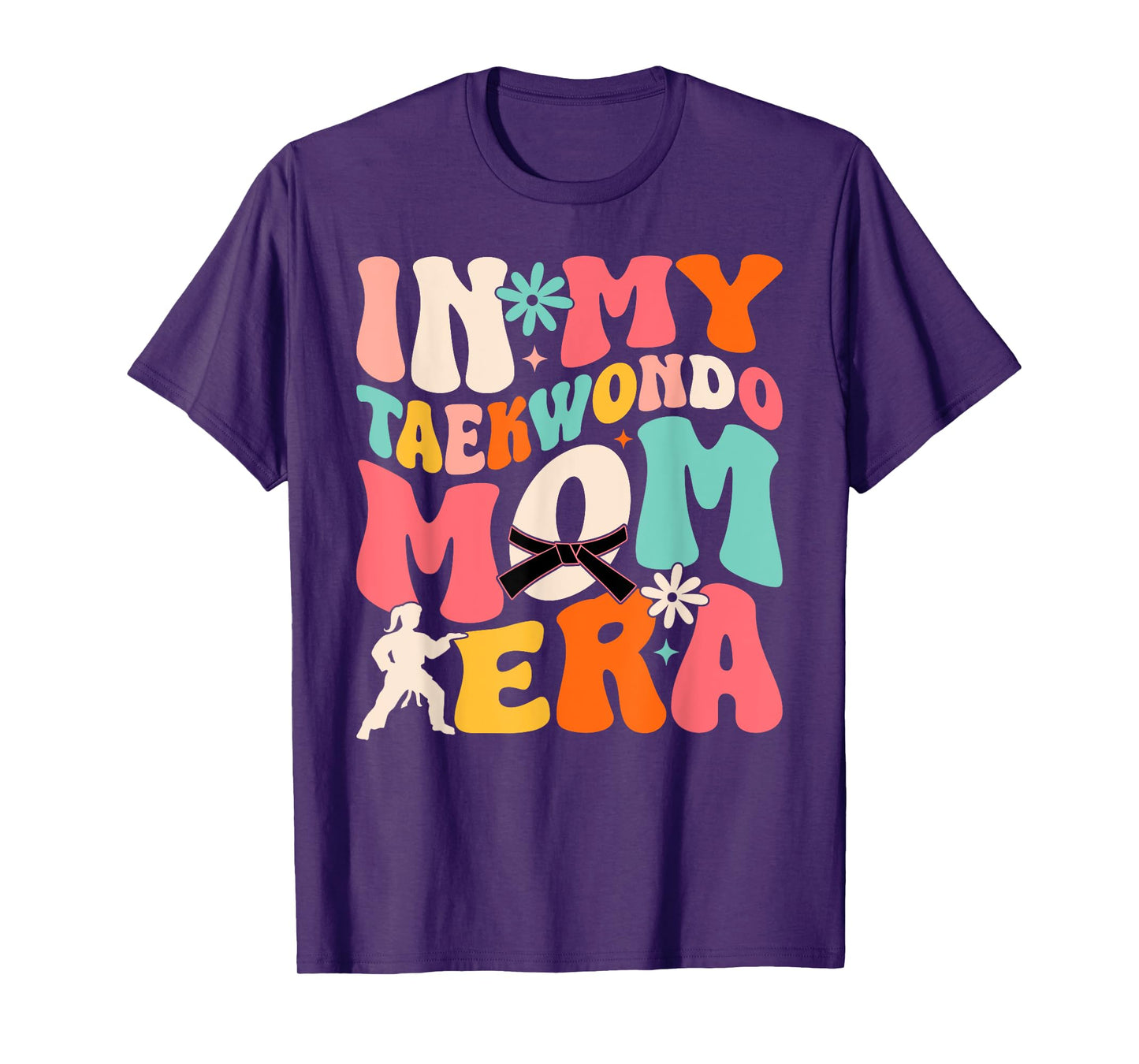 Martial Arts Kickboxing Mom Sparring in My Taekwondo Mom Era T-Shirt