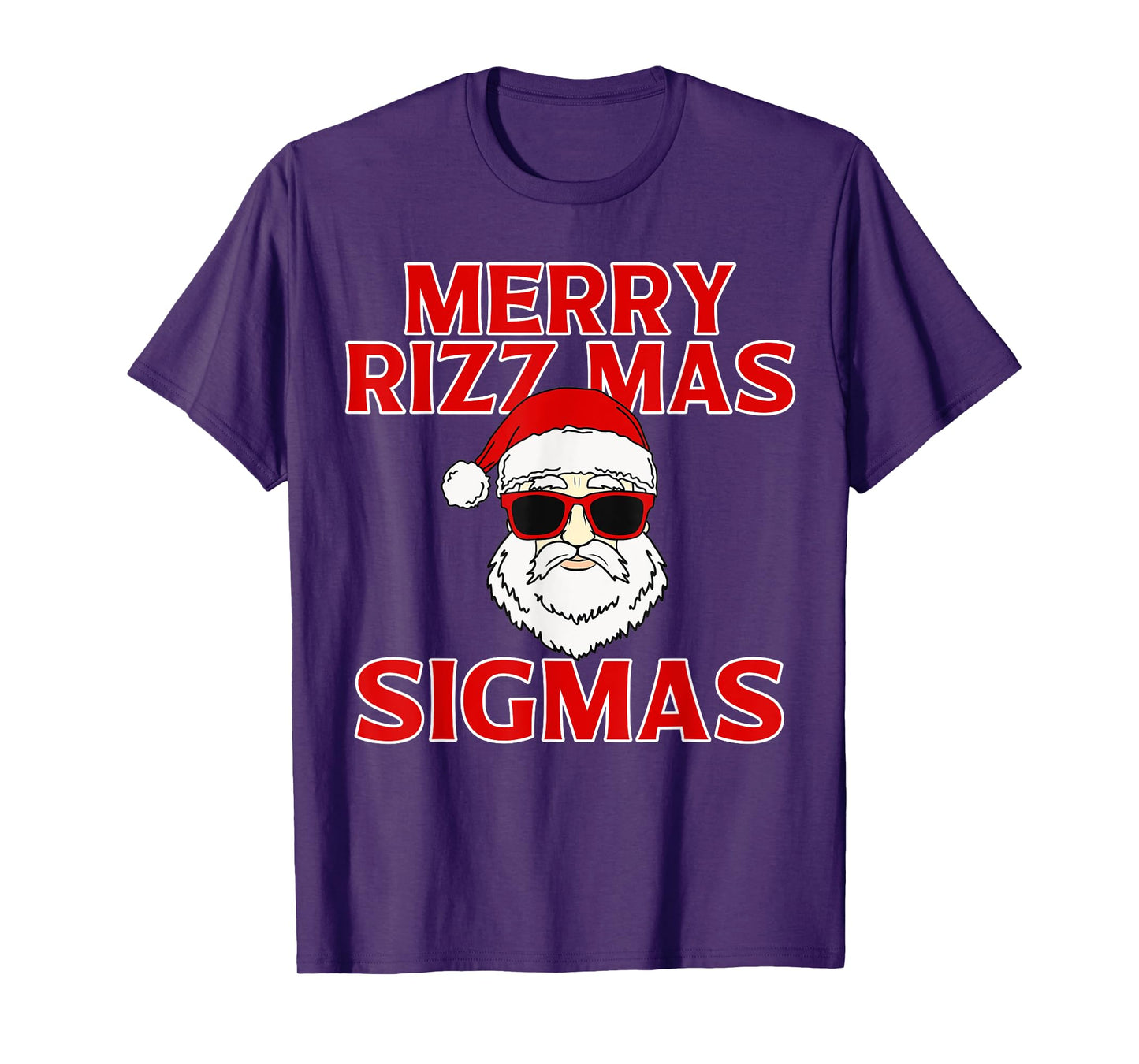Merry Rizzmas School Funny Christmas Santa Claus Kids Teens T-Shirt