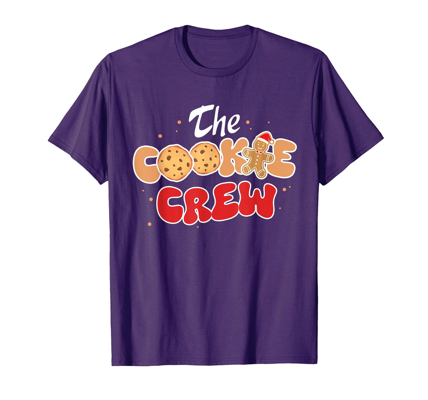 The Cookie Crew Christmas Gingerbread Man Cookie Baking Team T-Shirt