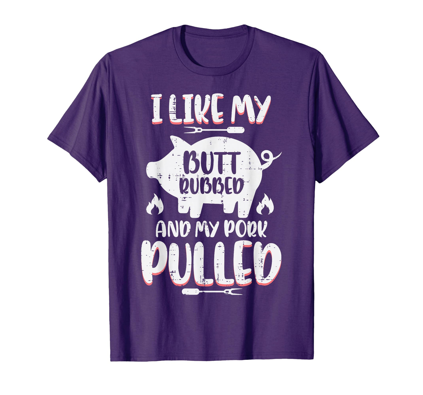 Bbq Pork Rubbed Pulled Funny Barbecue Pig Grill Men T-Shirt