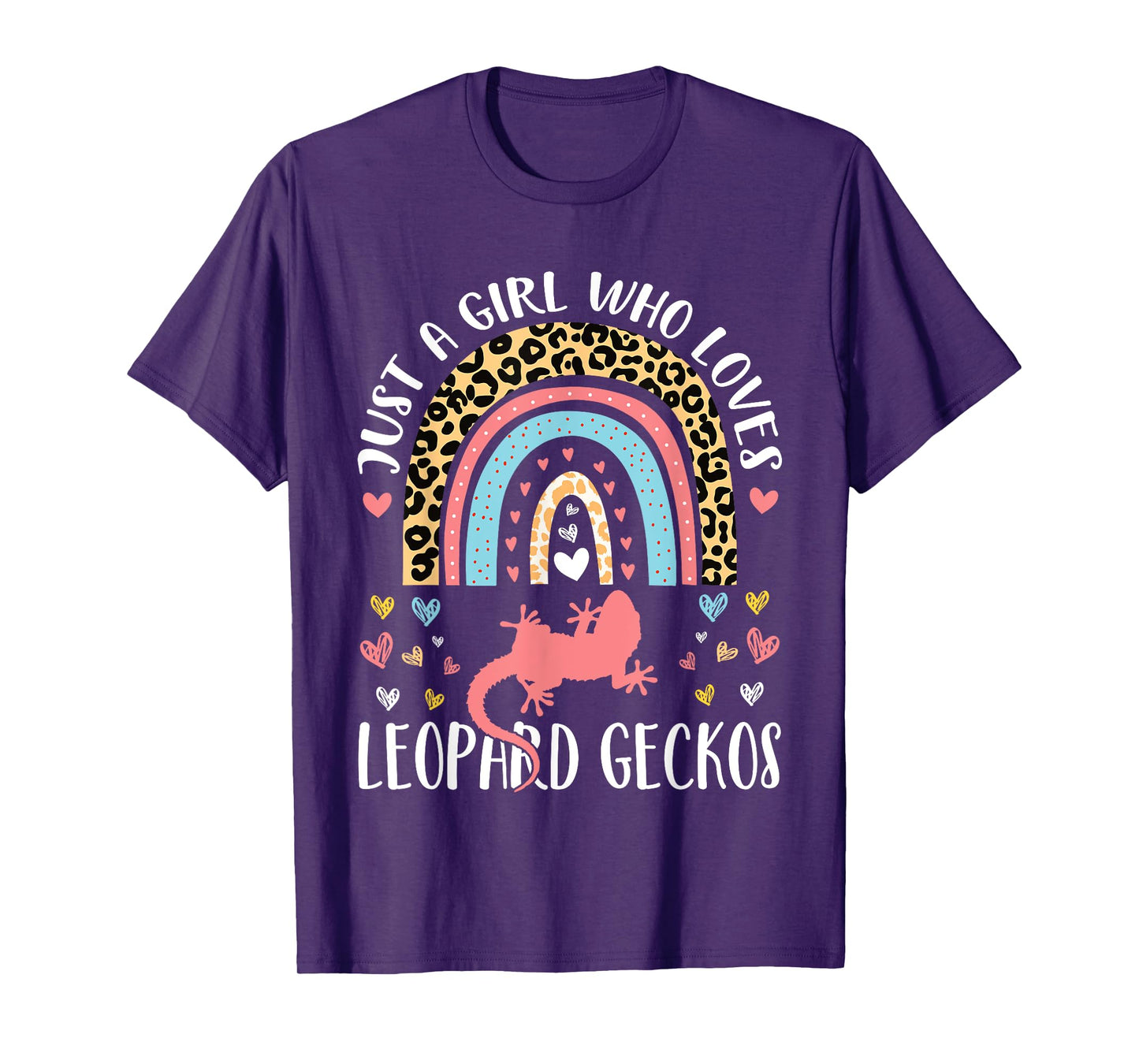 I'm Just A Girl Who Loves Leopard Geckos Lovers Heart Funny T-Shirt