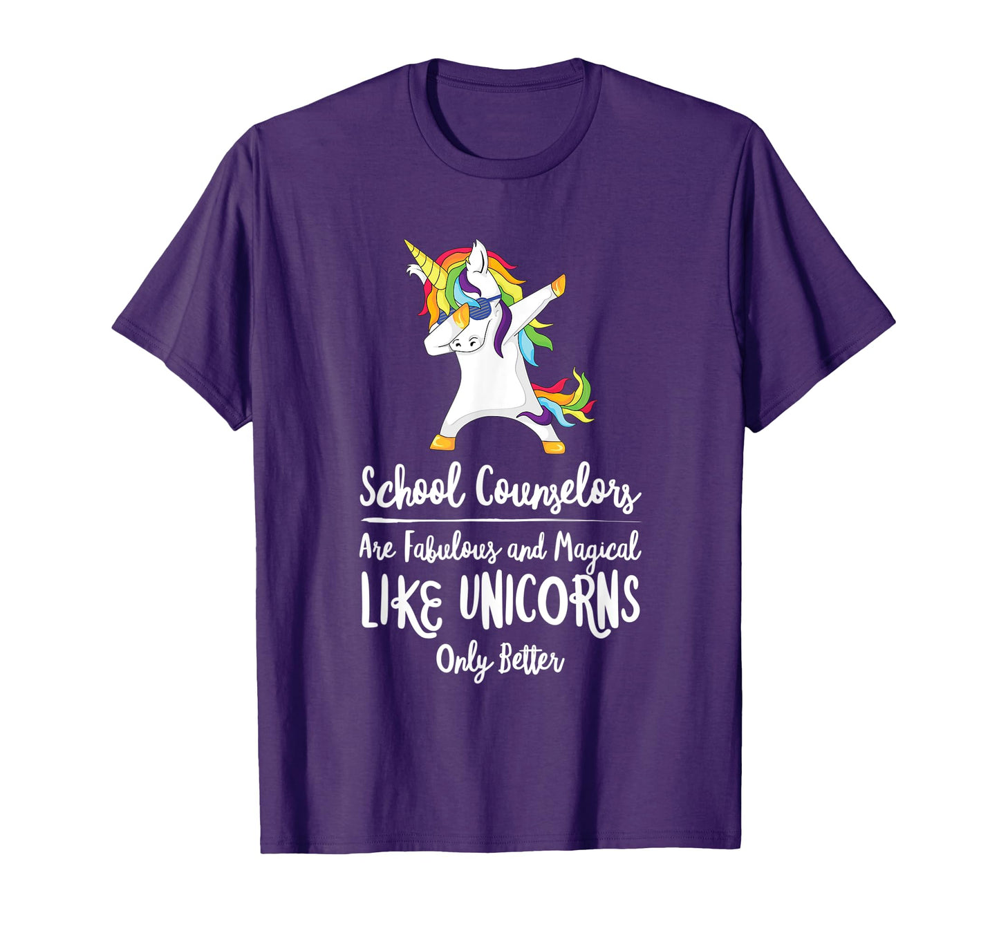 School Counselor Unicorn Teacher Therapist Counseling Advise T-Shirt