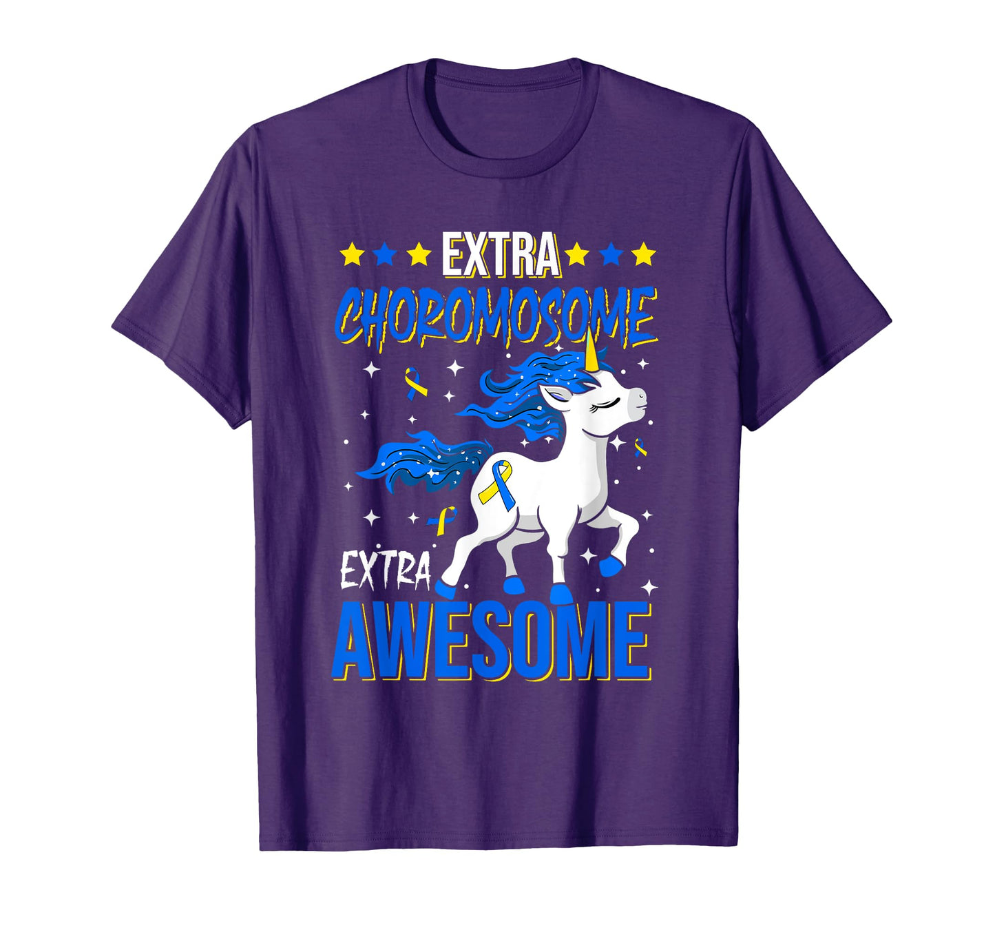 T21 Extra Chromosome Extra Awesome Down Syndrome Awareness T-Shirt