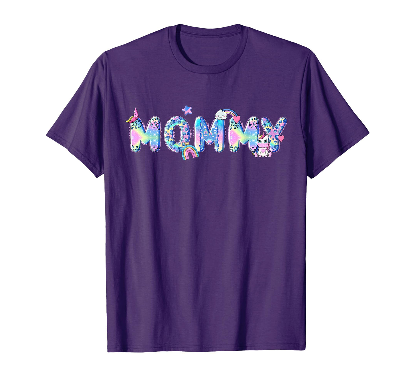 Mommy Birthday Squad Matching Unicorn Family Party T-Shirt