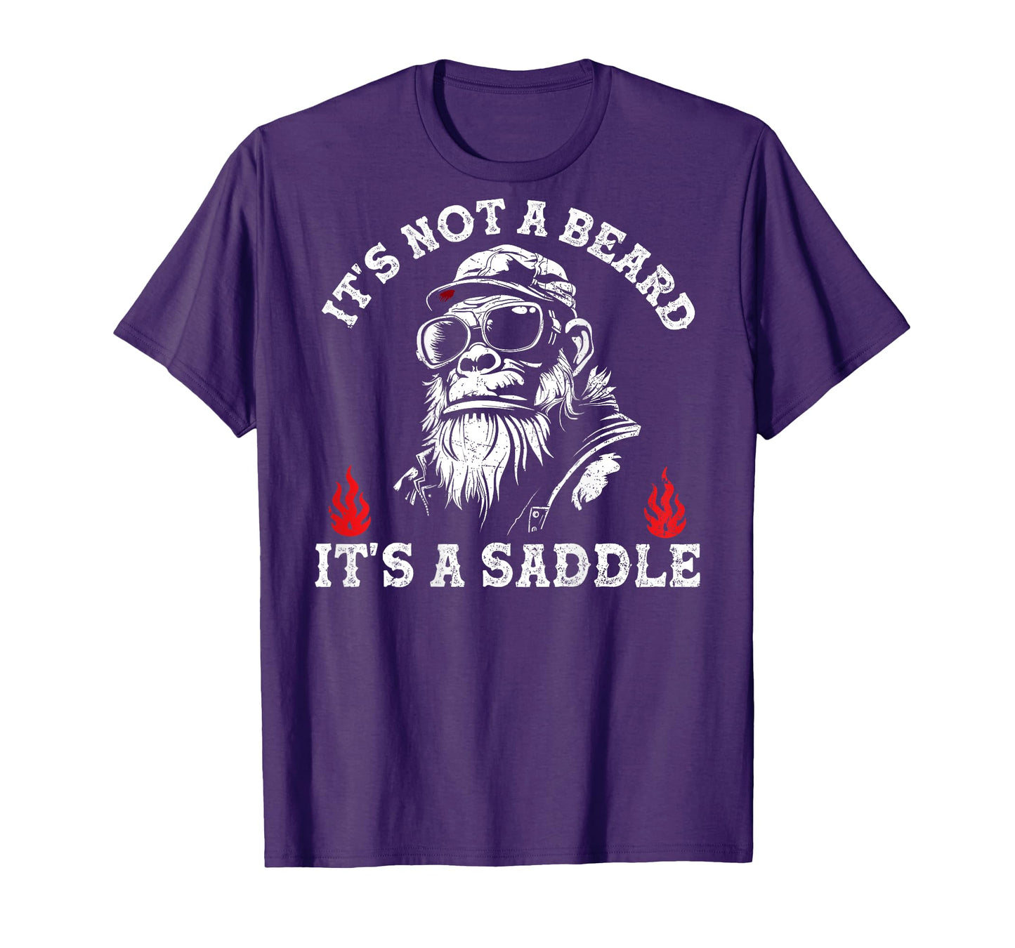 It's Not A Beard It's A Saddle Monkey Funny T-Shirt