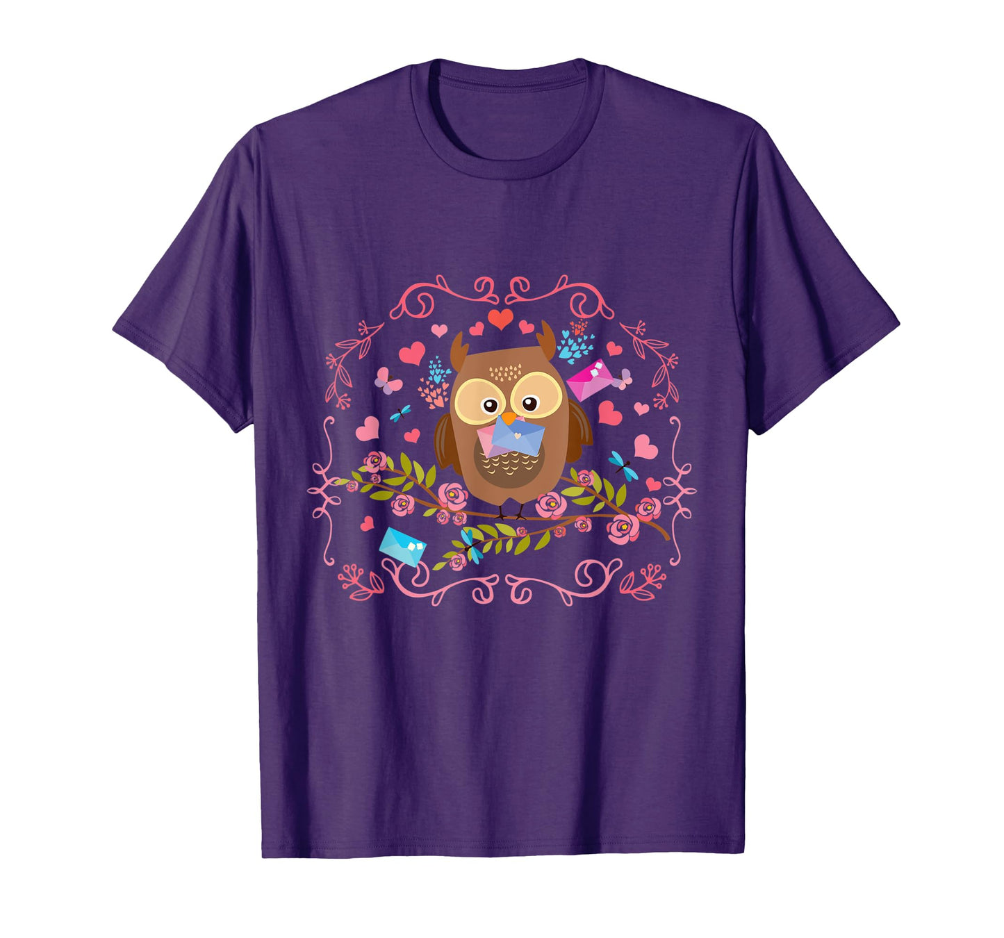 Cute Bird Toddlers Girls Gift Animal Owl T-Shirt
