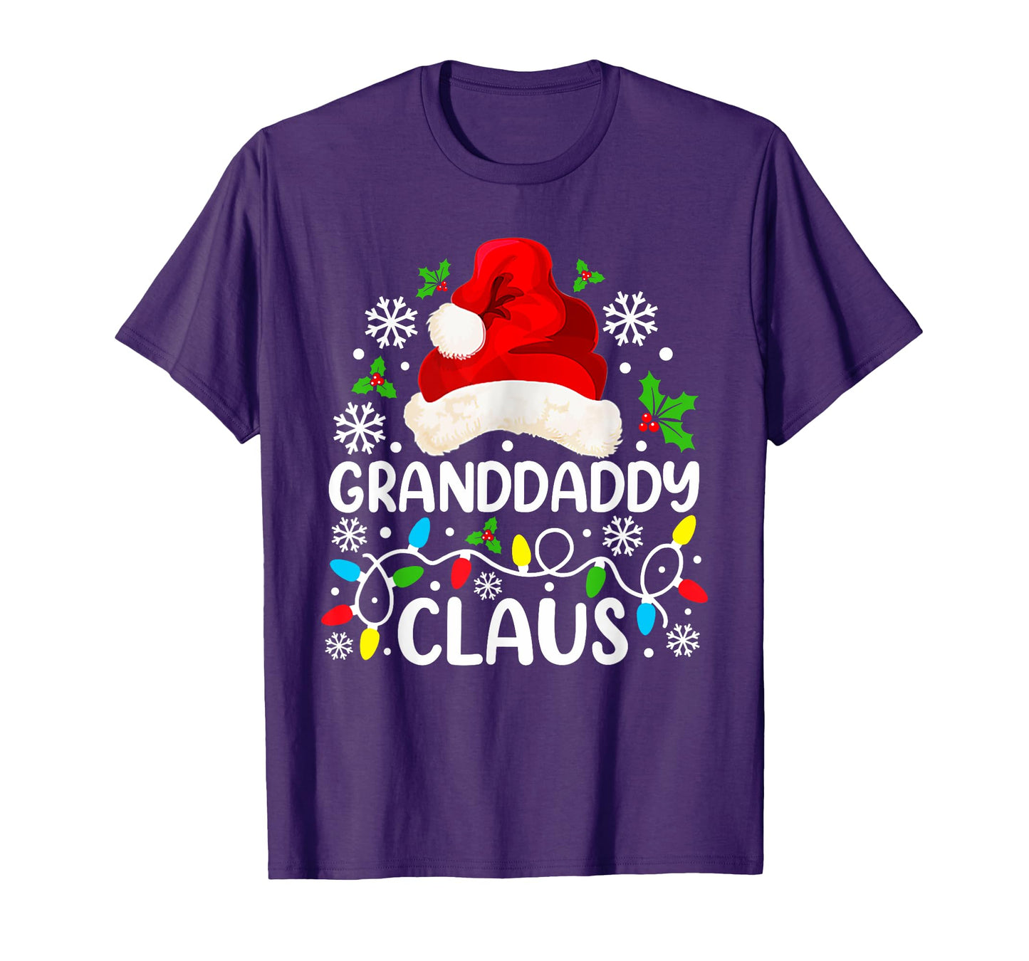 Granddaddy Claus Funny Christmas Family Matching T-Shirt