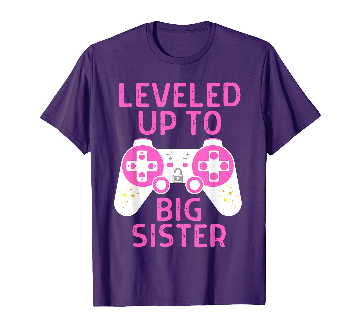 Funny Gaming Leveled Up To Big Sister Pregnancy Announcement T-Shirt