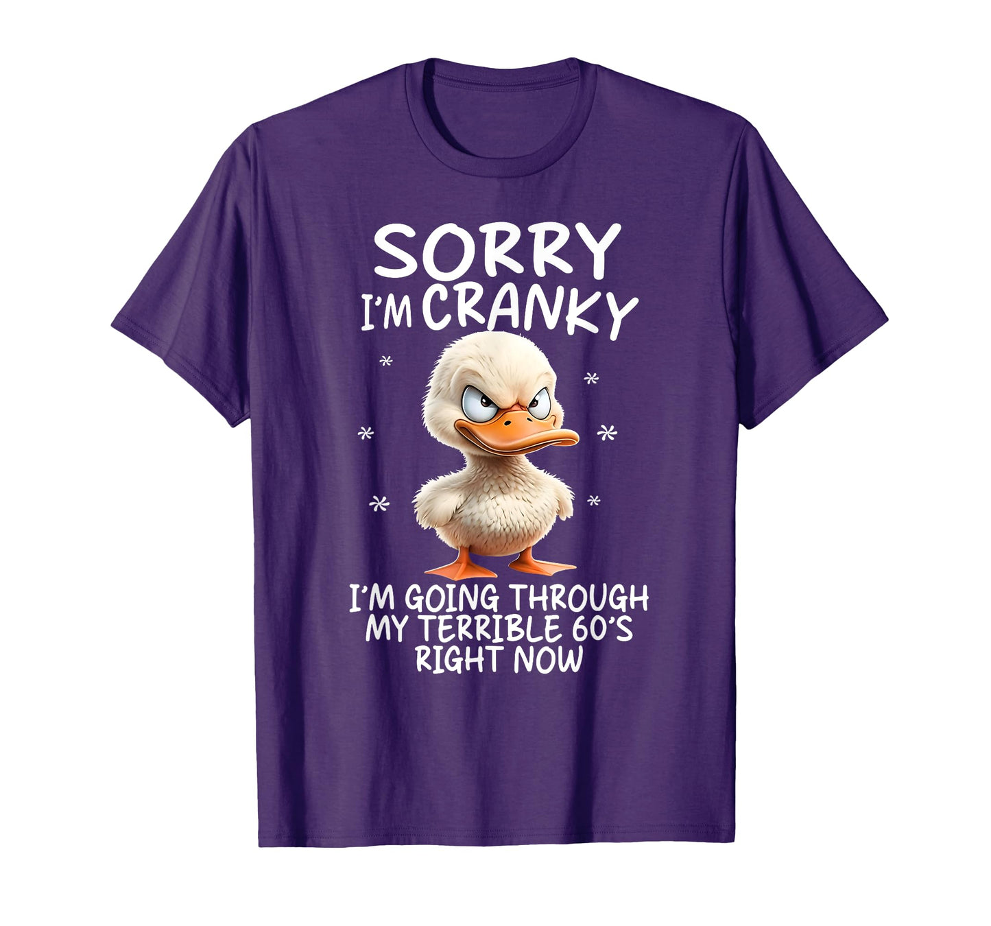 Duck Sorry I'm Cranky I'm Going Through My Terrible 60's T-Shirt