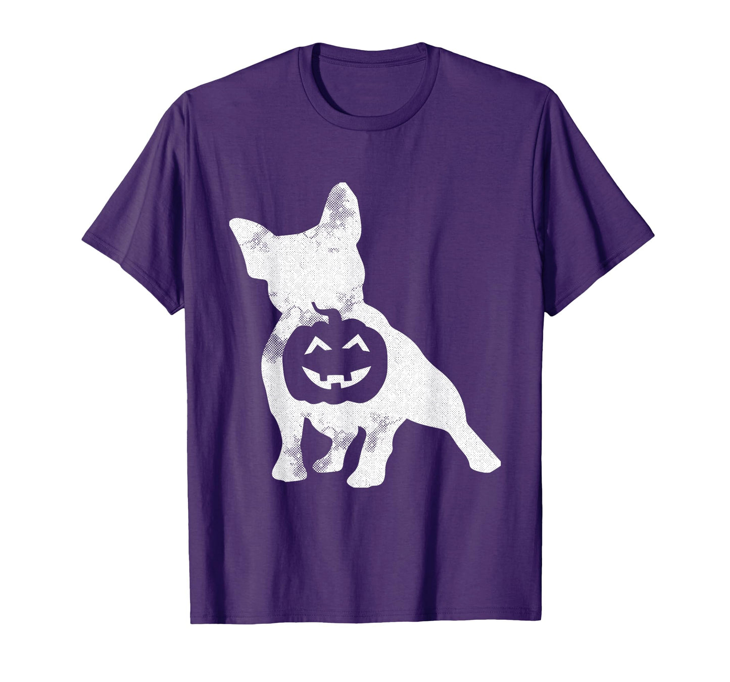 French Bulldog Lazy Halloween Costume Cute Frenchie Pumpkin T-Shirt