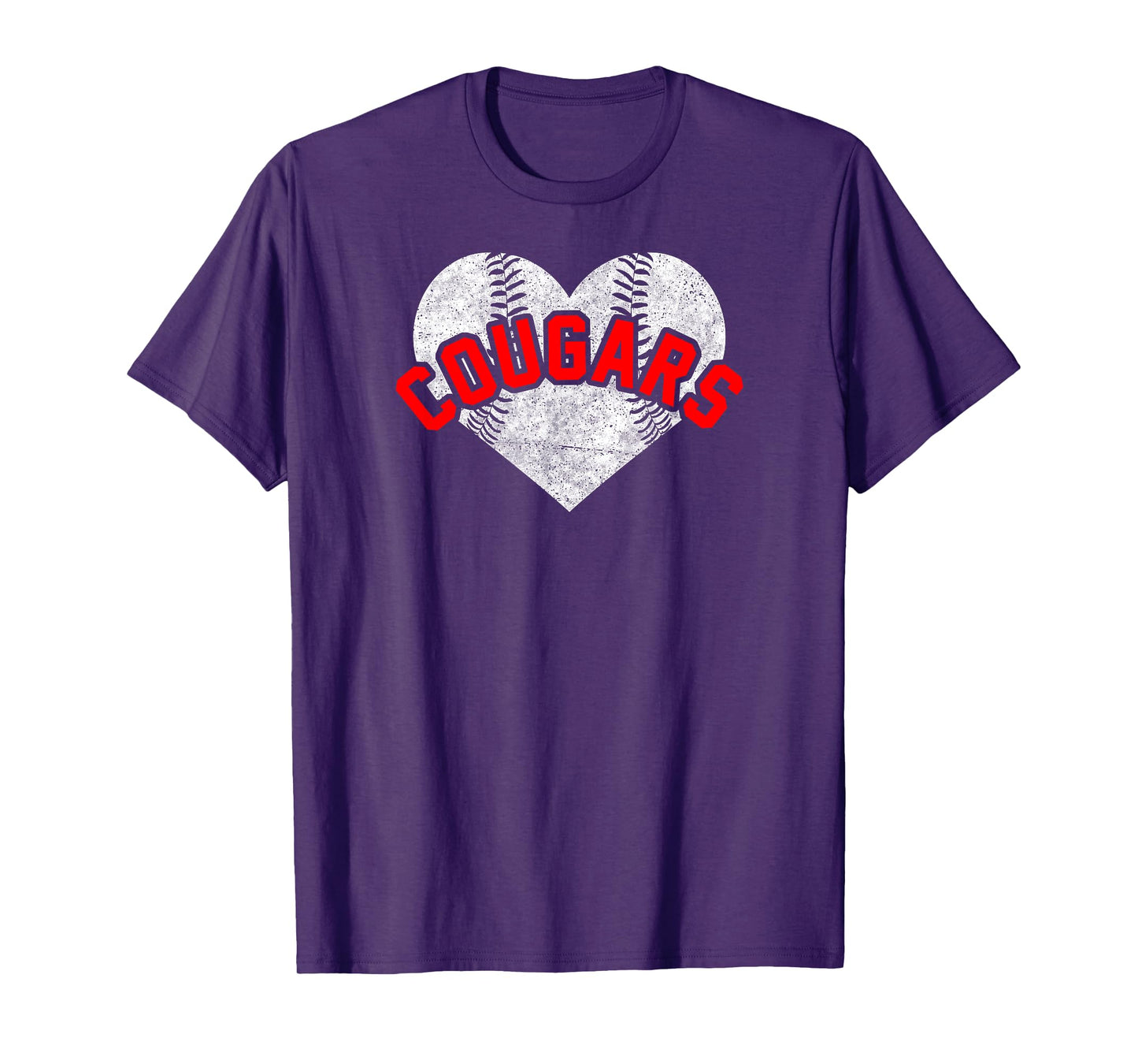 Cougars Baseball Softball Shirt High School Team Mascot Mom T-Shirt
